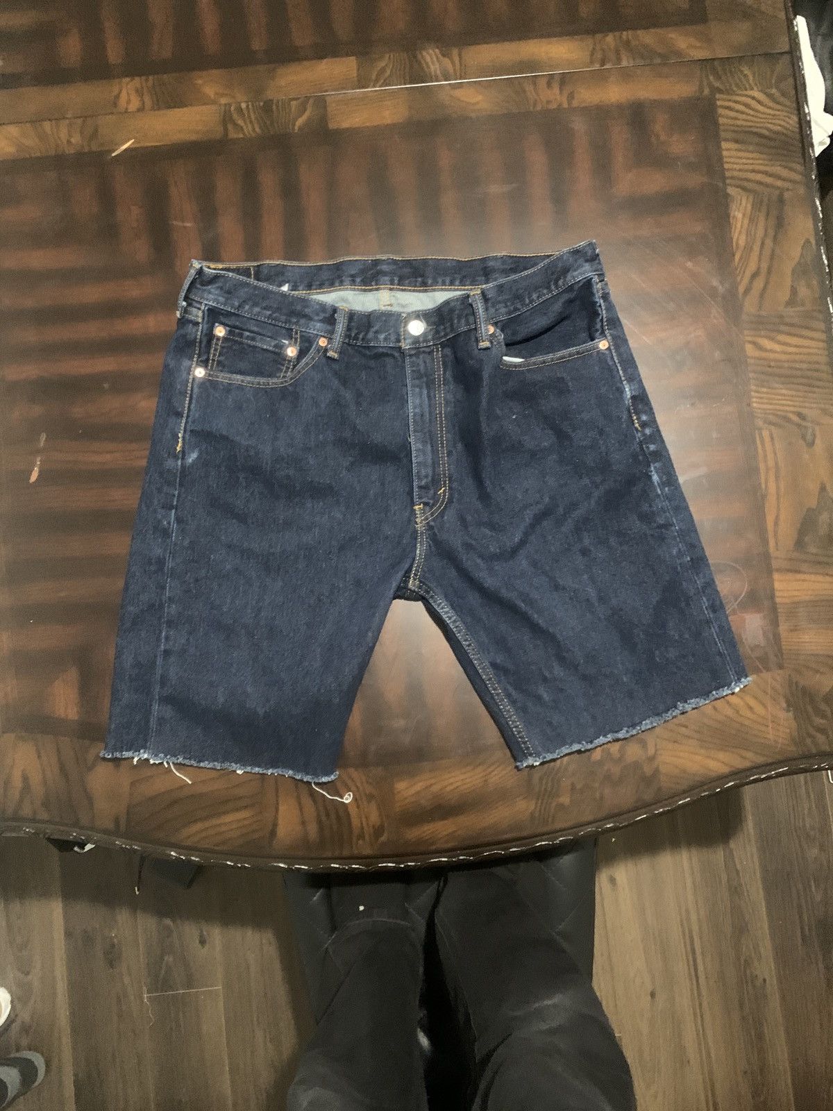 Levi's × Vintage Cropped Baggy Levi’s Denim Shorts Size US 40 / EU 56 - 8 Thumbnail