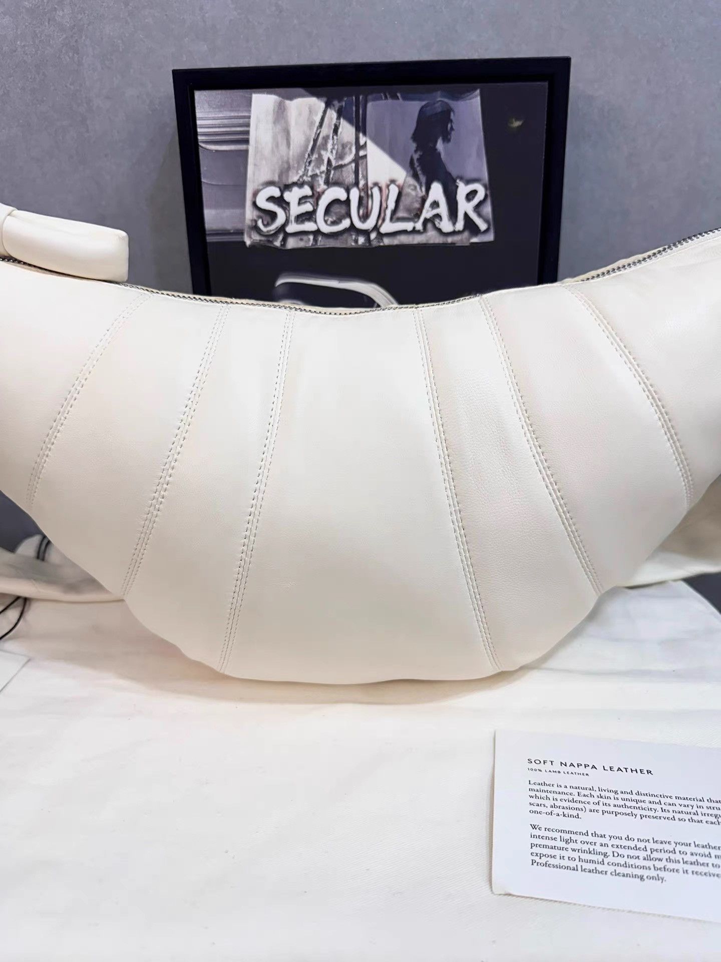 Lemaire Lemaire Brand New White Medium Croissant Bag K34 Size ONE SIZE - 3 Thumbnail