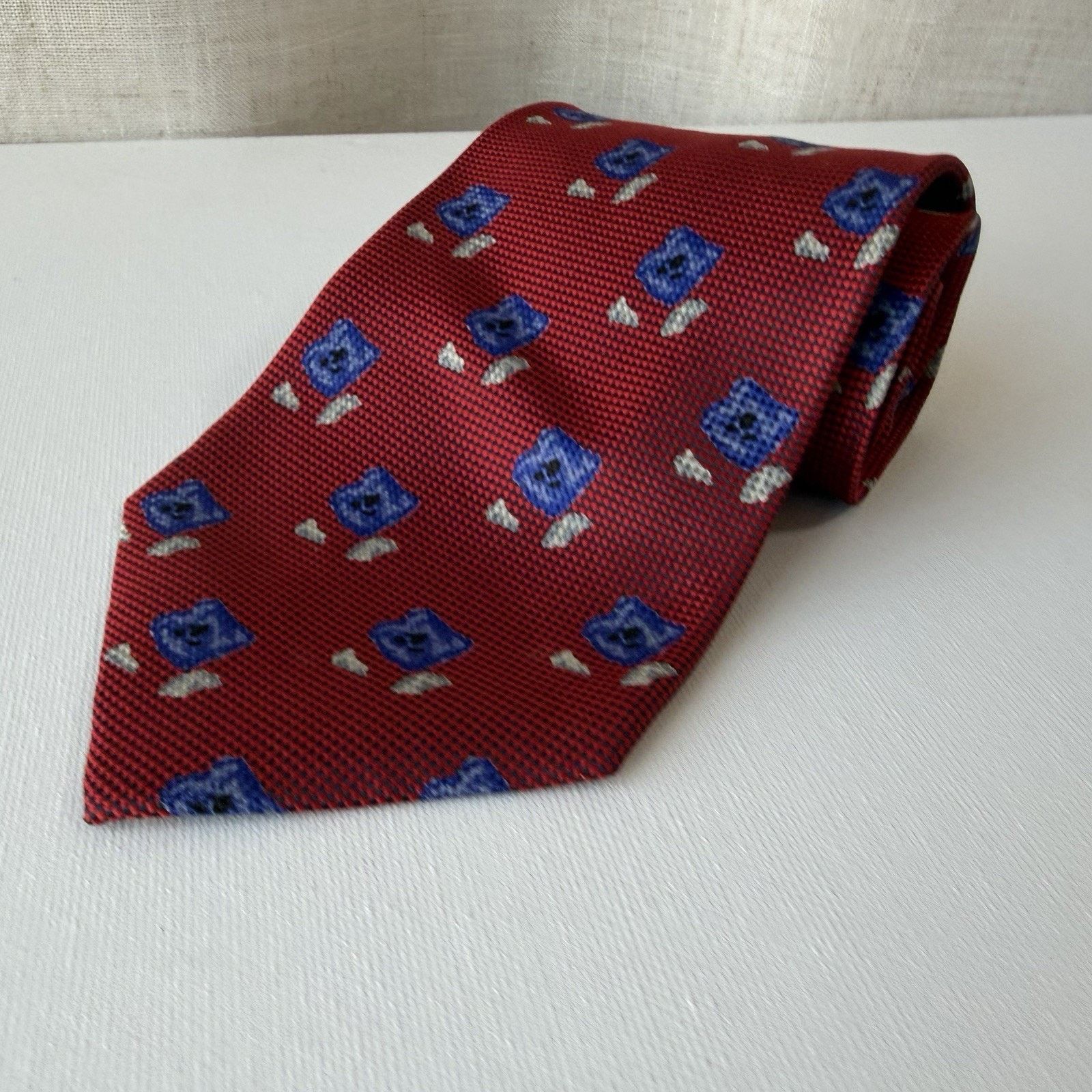 Vintage Biella Silk Tie Made in Italy for Britches of Georgetown VTG Size ONE SIZE - 14 Thumbnail