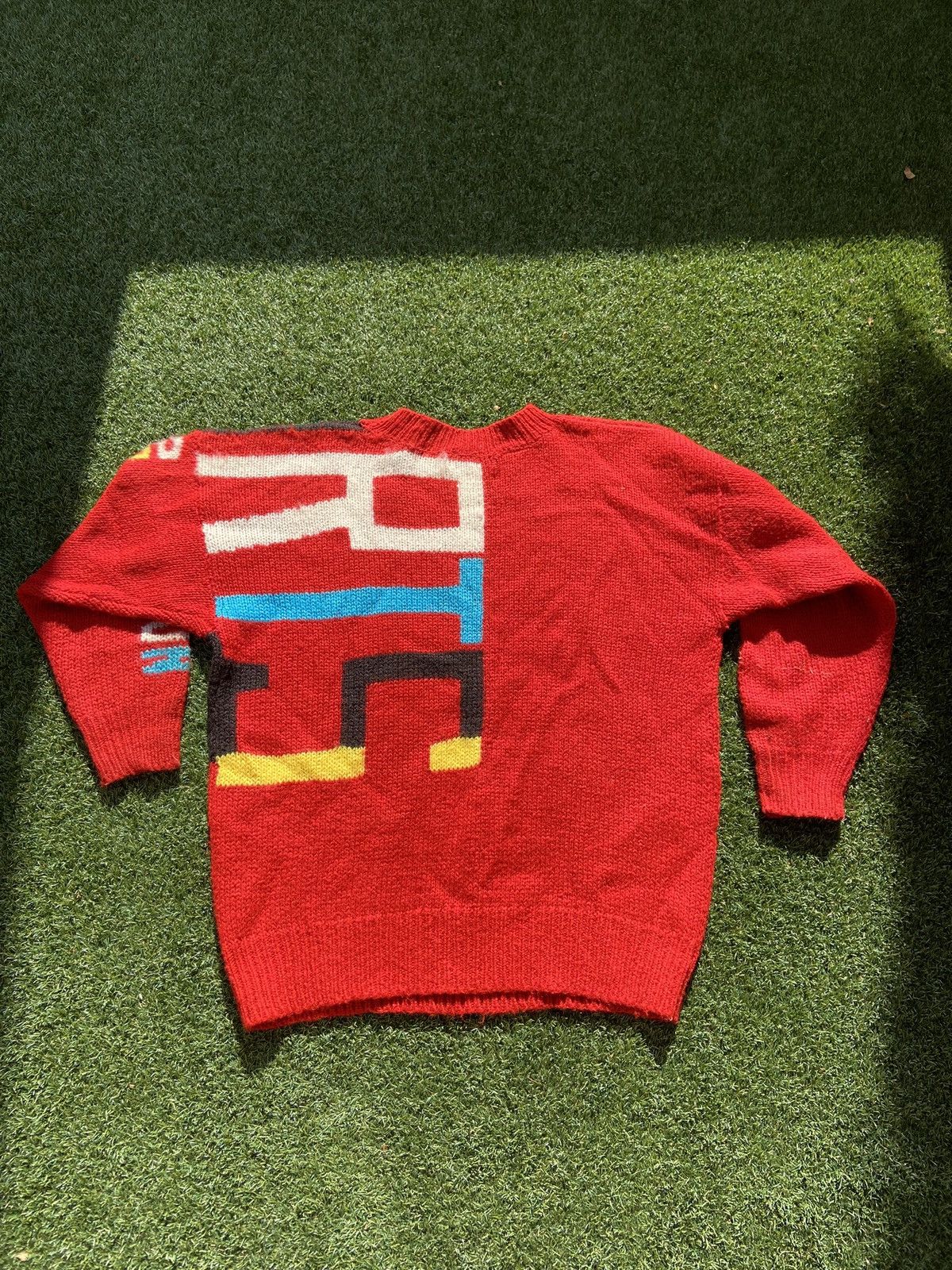 Vintage VTG 80’s Revolution Tokyo Mens Red Sweater Size US XXL / EU 58 / 5 - 4 Thumbnail