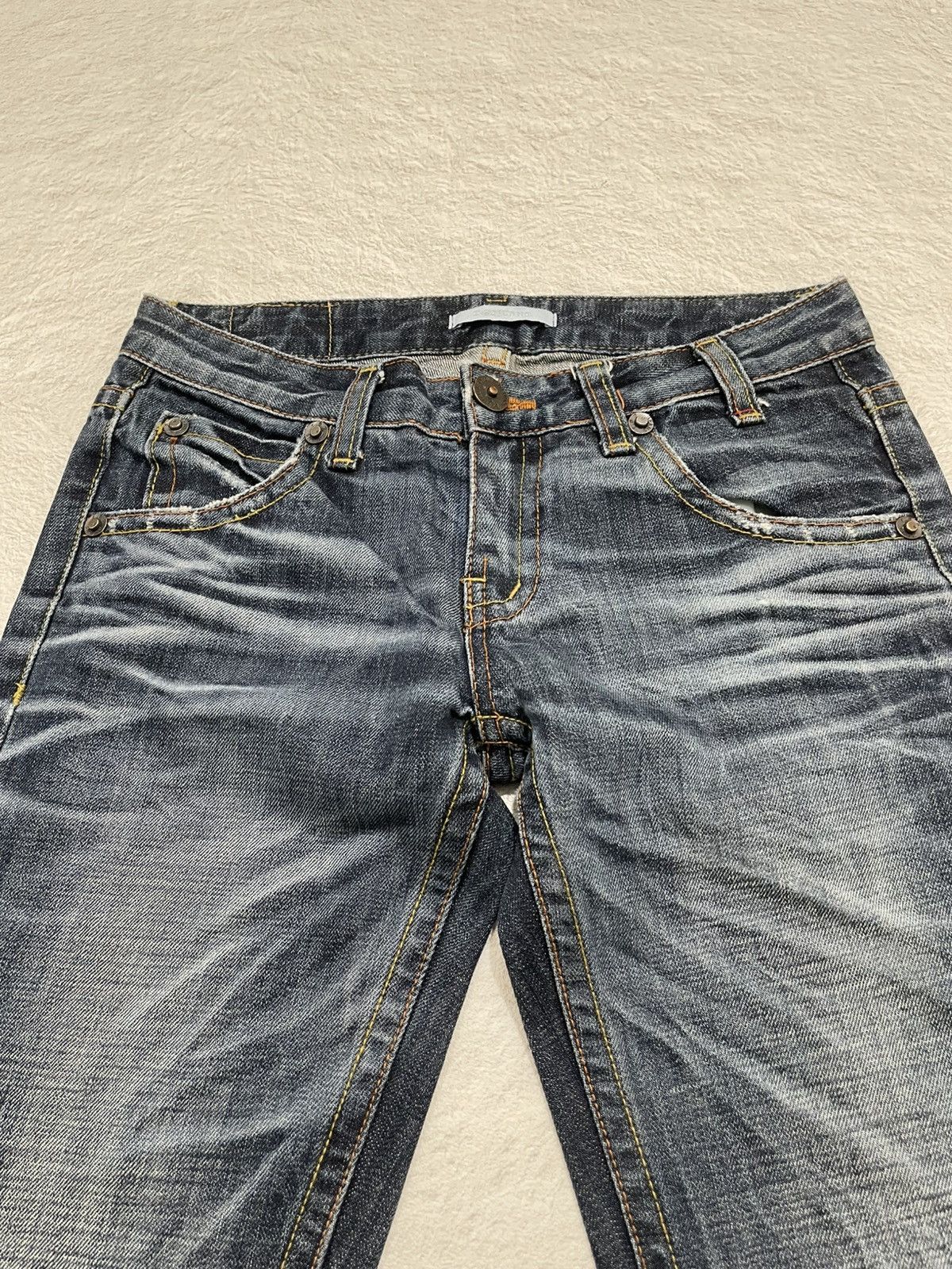 If Six Was Nine 2000s TB2 Rare Fading Denim Y2K Size 28" / US 6 / IT 42 - 4 Thumbnail