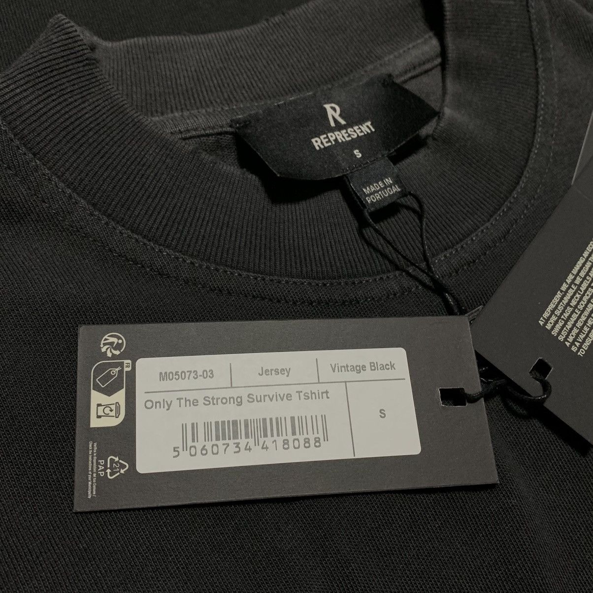 Represent Clo. Represent Small Only The Strong Survive Vintage Black Tee Size US S / EU 44-46 / 1 - 4 Thumbnail