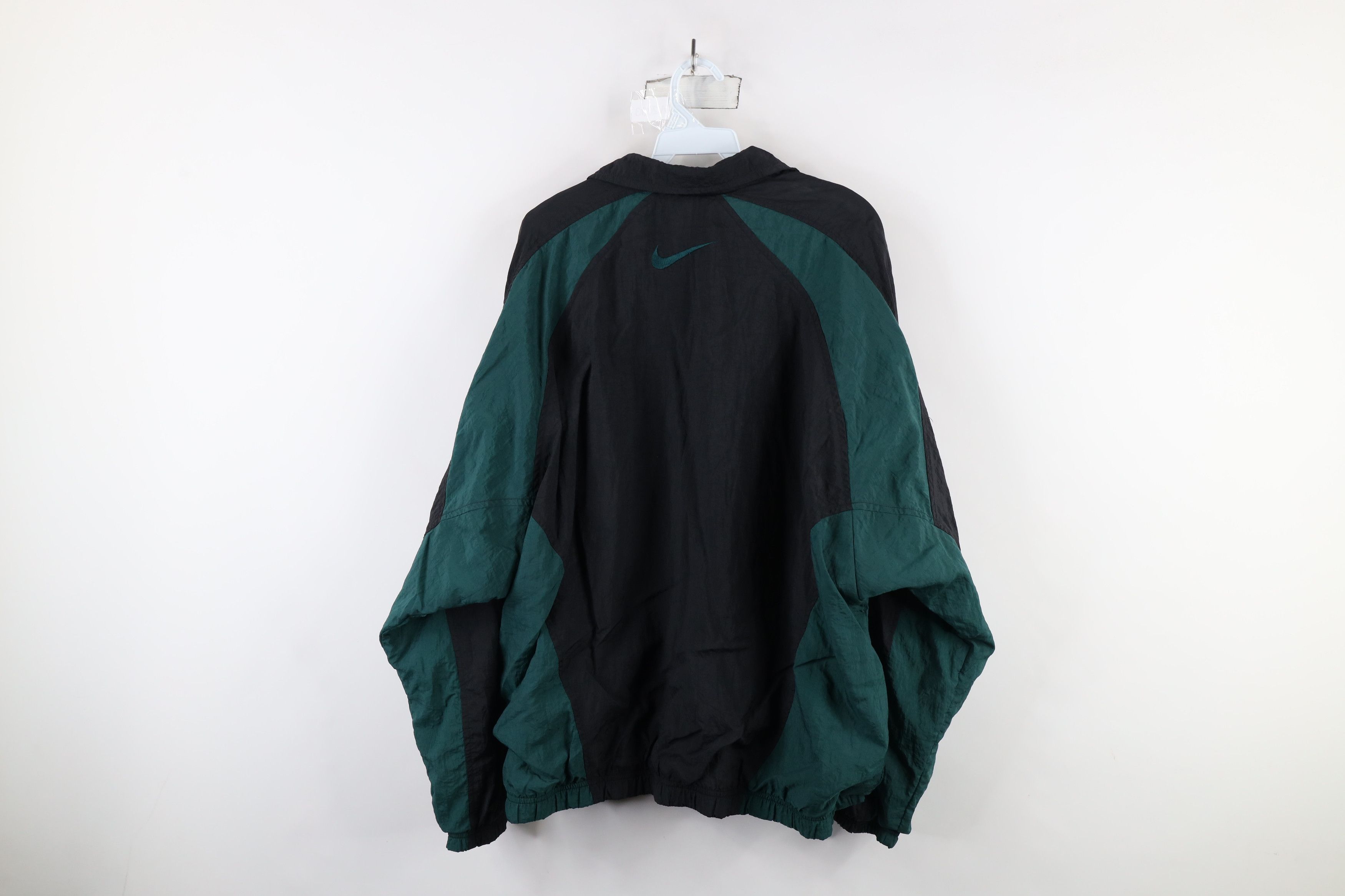 Nike × Vintage Vintage 90s Nike Scott Mini Swoosh Lined Windbreaker Jacket Size US L / EU 52-54 / 3 - 14 Thumbnail