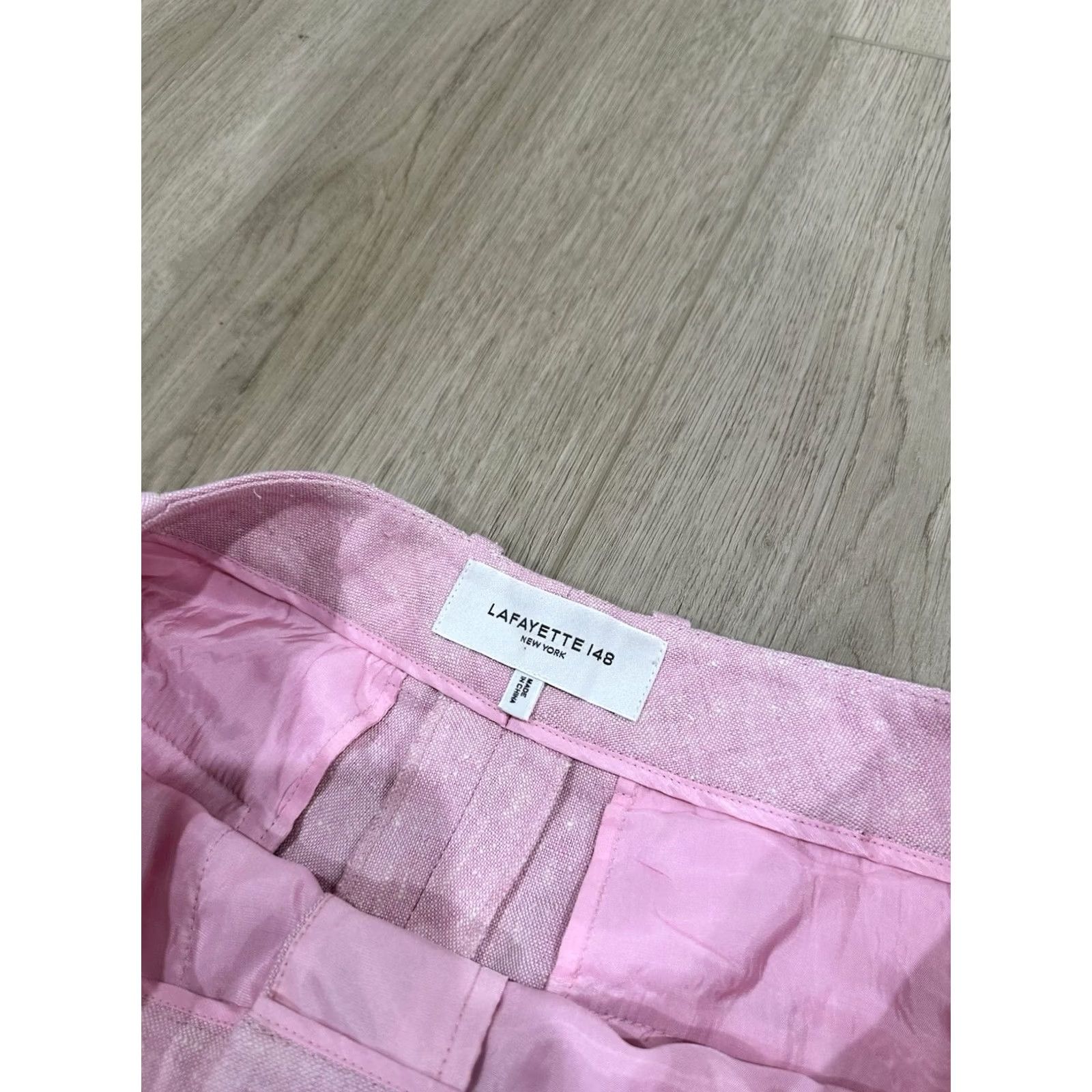 Pinko Lafayette 148 New York Women Pink Gates Straight-Leg Pants Size 6 Size 28" / US 6 / IT 42 - 6 Thumbnail