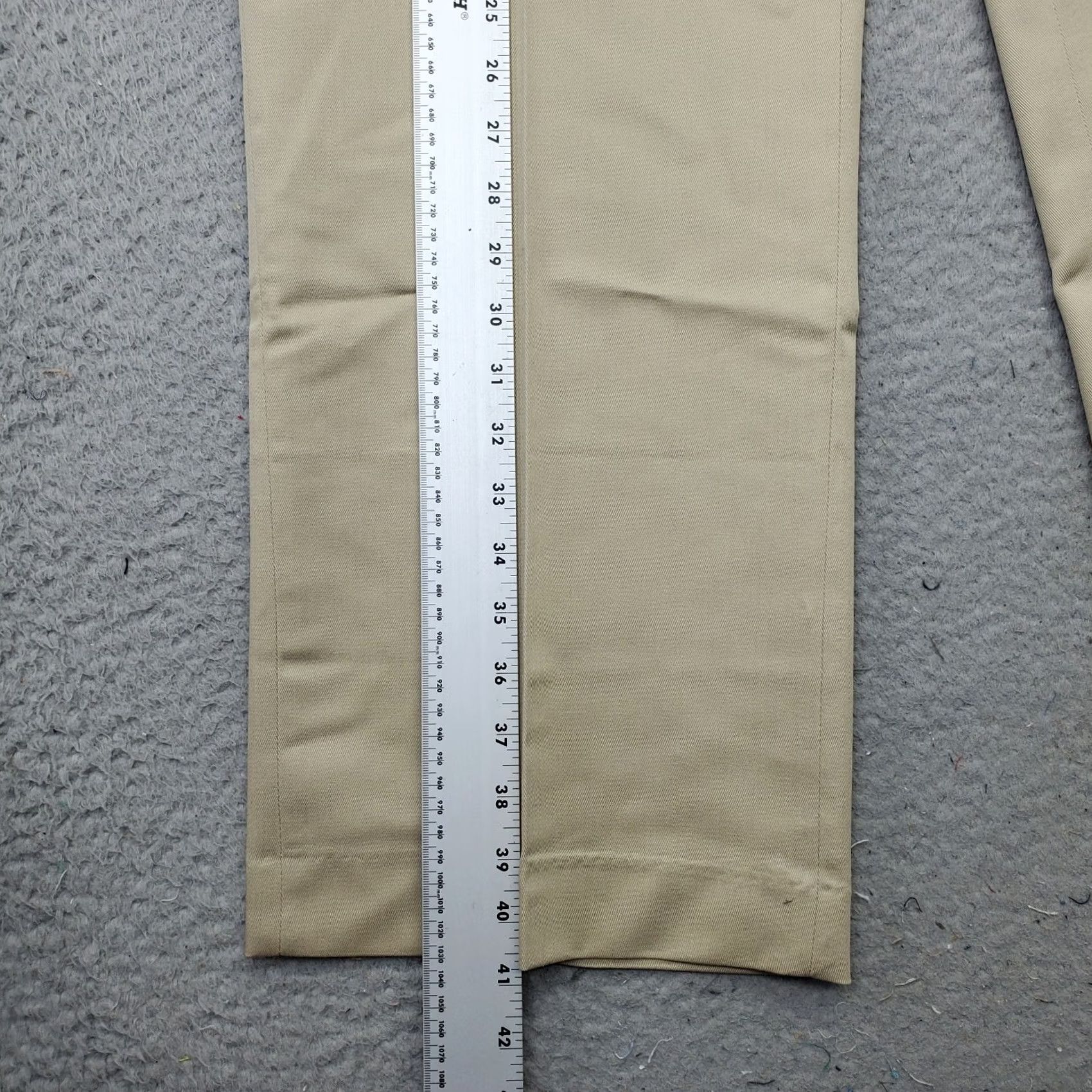 Vintage Knightsbridge Chino Pants Mens 40x30 Tan Belted Waist Straight Leg Size US 40 / EU 56 - 3 Thumbnail