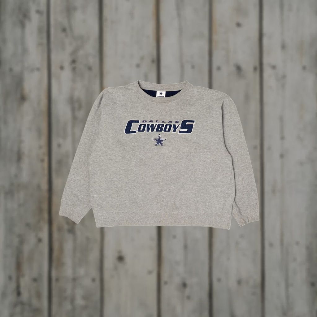 Vintage VINTAGE Dallas Cowboys Authentic Apparel Sweatshirt Gray Gray Dallas Cowboys Sweatshirt X-Large Mens Size US XL / EU 56 / 4 - 1 Thumbnail