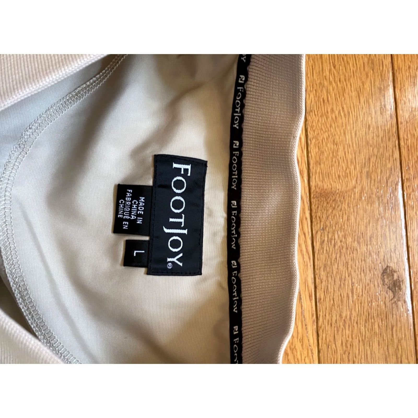 Footjoy FootJoy FJ Golf Windbreaker Mens Sz L Pullover Tan Beige Short Sleeve V-neck Size US L / EU 52-54 / 3 - 4 Thumbnail