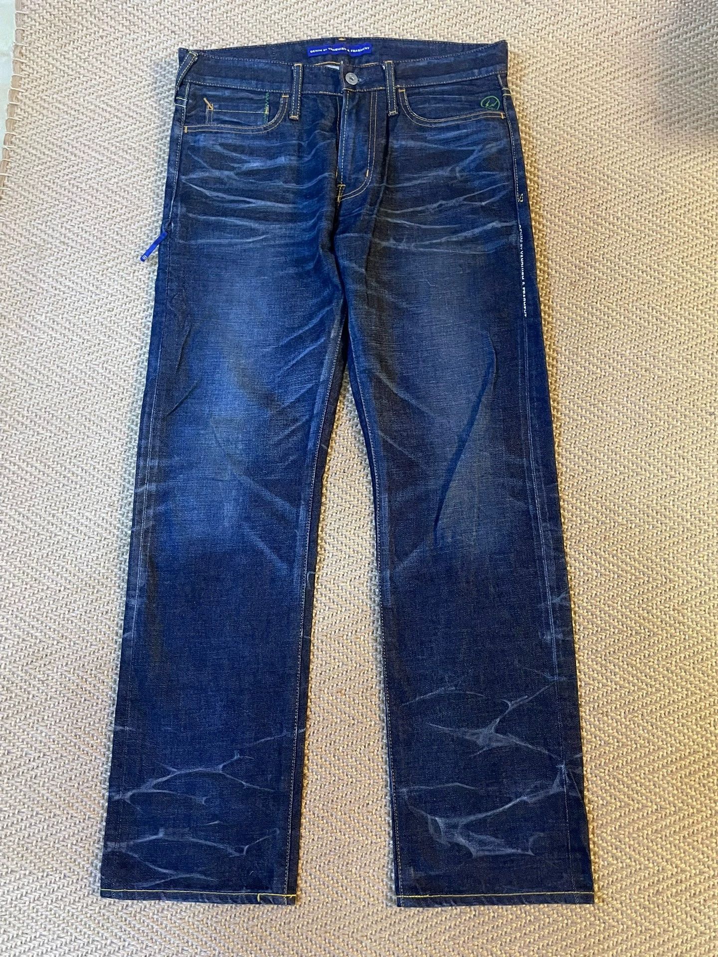 Vanquish VANQUISH x FRAG YF Flash Vio Wash Loose Jeans Bolt Size US 34 / EU 50 - 1 Thumbnail