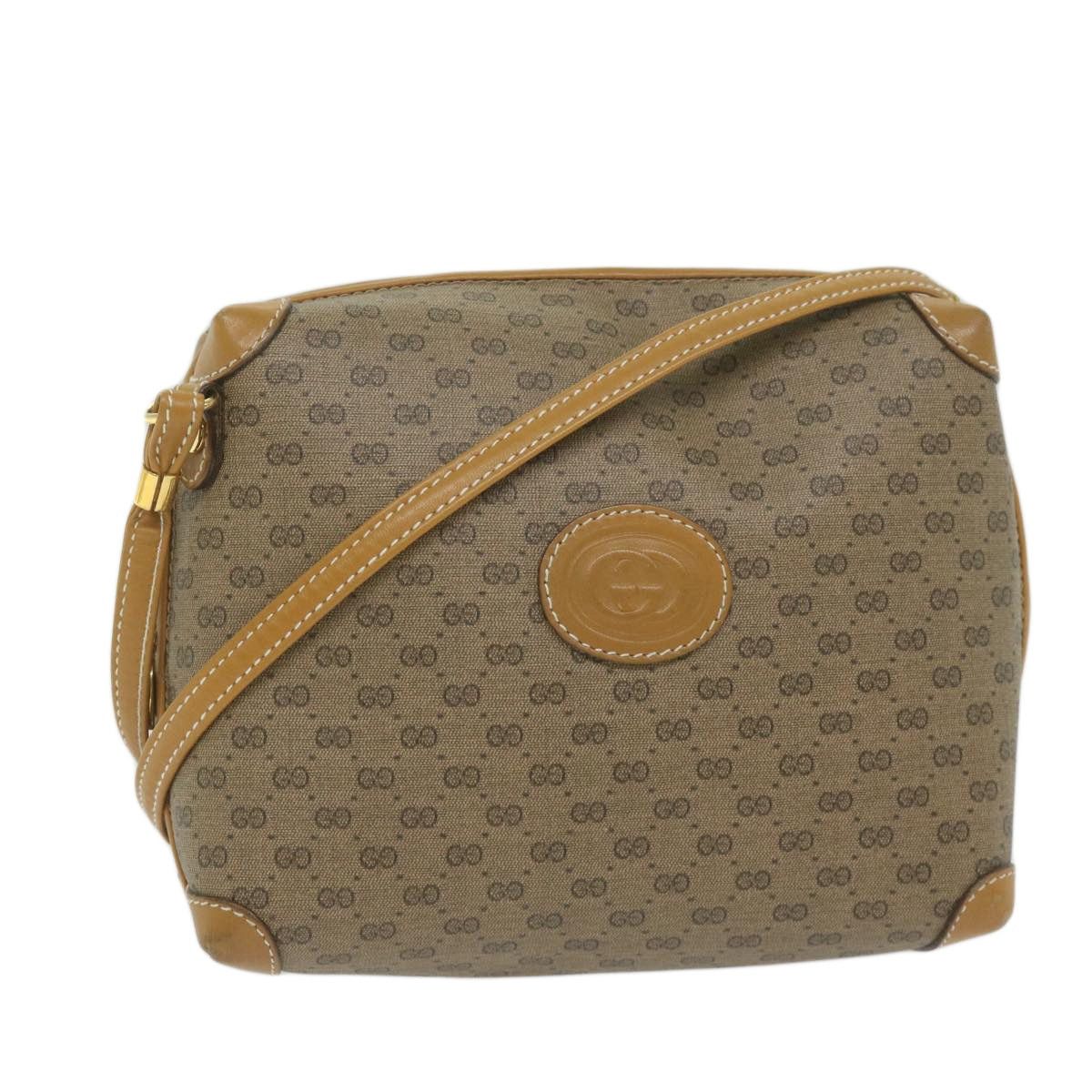 Gucci Micro GG Supreme Shoulder Bag Pvc Leather Beige, Women's