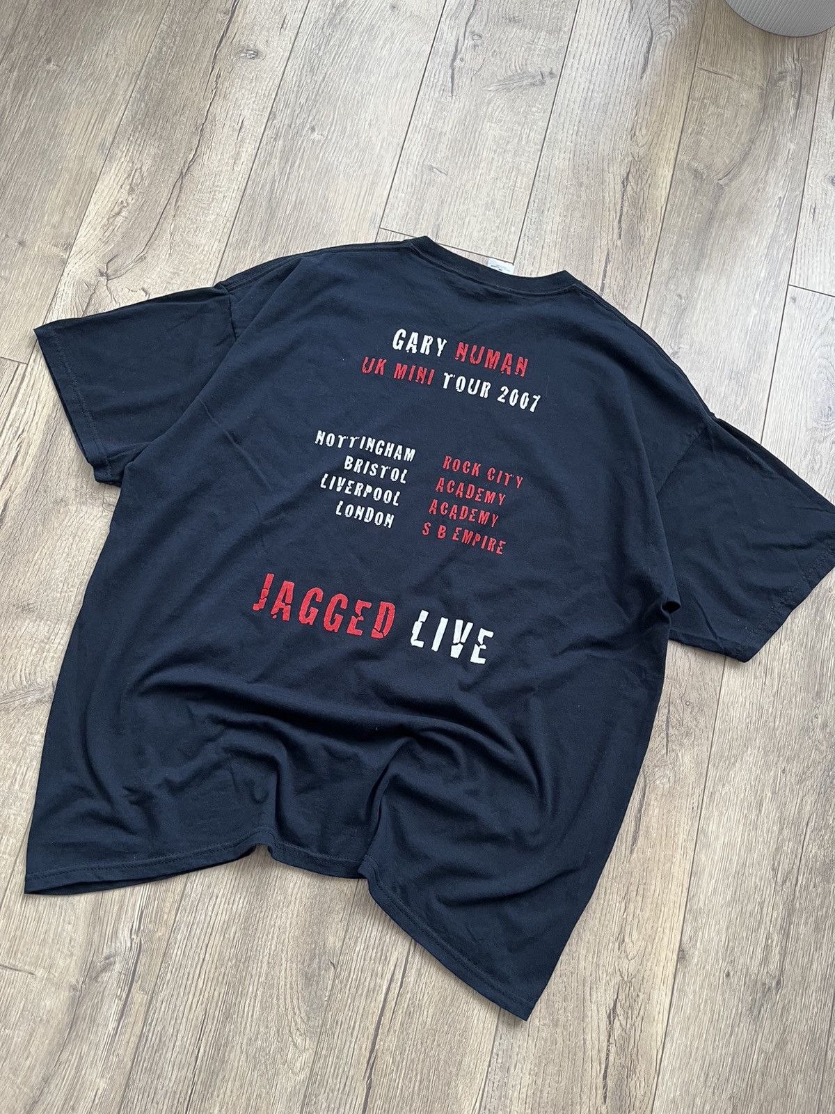 Band Tees × Vintage Vintage Gary Numan (JAGGED LIVE) Very Rare Shirt Size US XL / EU 56 / 4 - 10 Thumbnail