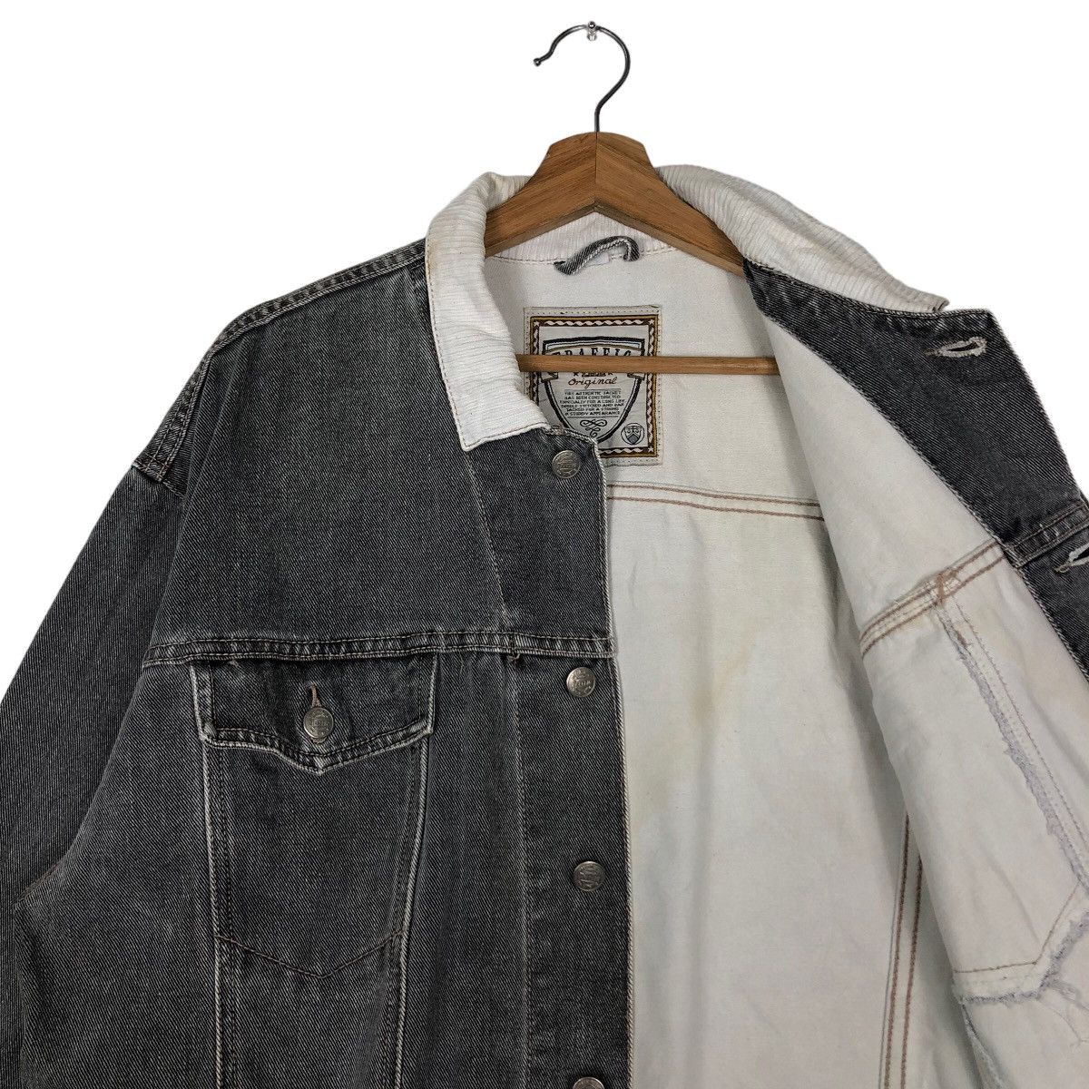 Other 🔥Vtg Denim Jacket Shearling Lining Traffic Japan Made Size US M / EU 48-50 / 2 - 10 Thumbnail