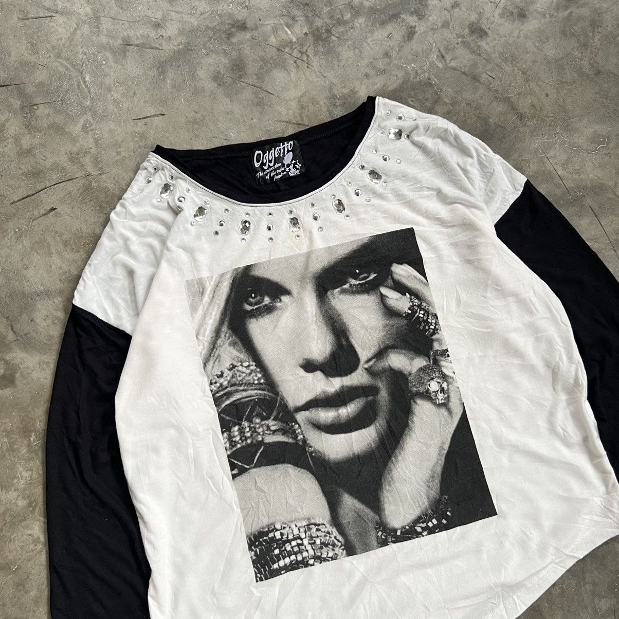 Hysteric Glamour Oggetto Swarovski Vkei Style LS Shirt Size L / US 10 / IT 46 - 2 Thumbnail