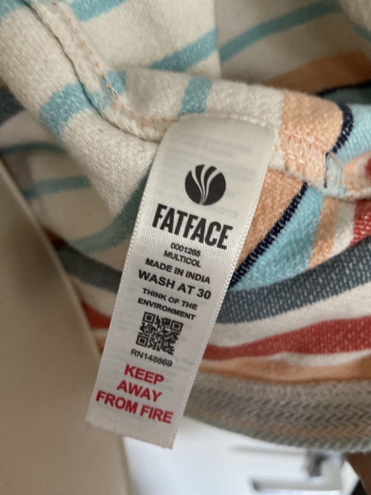 FatFace Fatface multicoloured striped zip up hoodie Size S Size S / US 4 / IT 40 - 5 Thumbnail