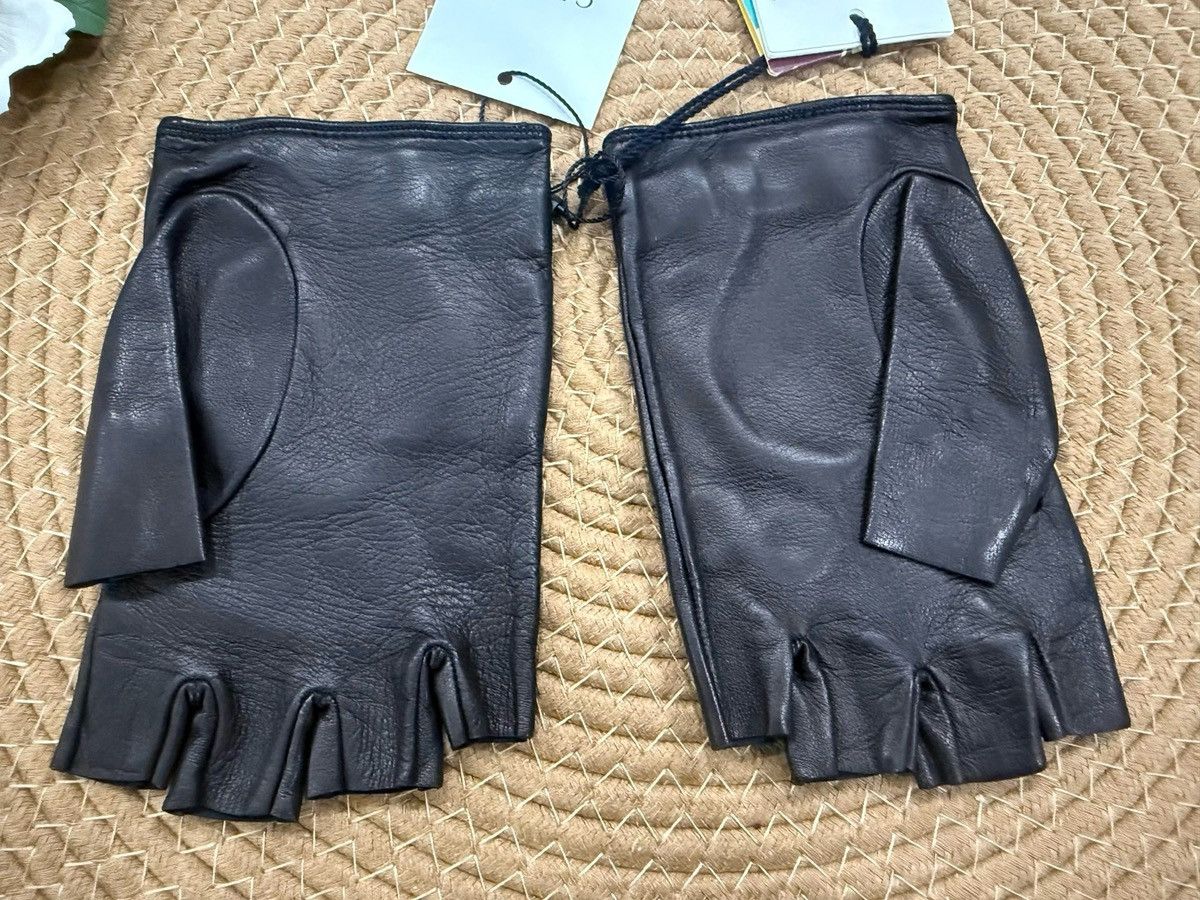 Gucci adidas x Gucci Fingerless Leather Gloves 'Black' Size ONE SIZE - 5 Thumbnail