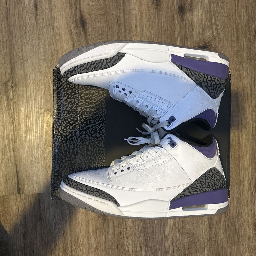 Jordan Brand Air Jordan 3 Retro Dark Iris Size US 10.5 / EU 43-44 - 3 Thumbnail