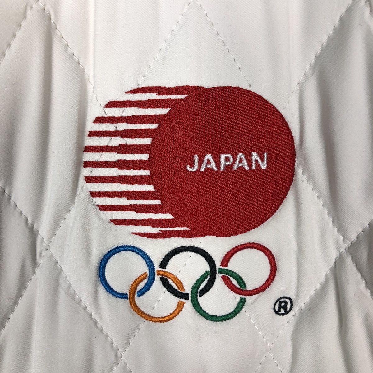 Descente 🔥Vintage Biker Jacket Olympic Japan Quilted Zipper Big Logo Size US L / EU 52-54 / 3 - 18 Thumbnail