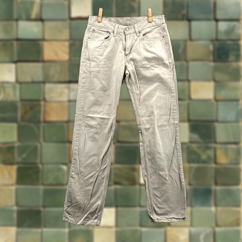 Levi's Levi's 514 Jeans Men 32X32 Beige Khaki Straight 90s Classic Academia Streetwear Denim Pants Size US 32 / EU 48 - 1 Thumbnail