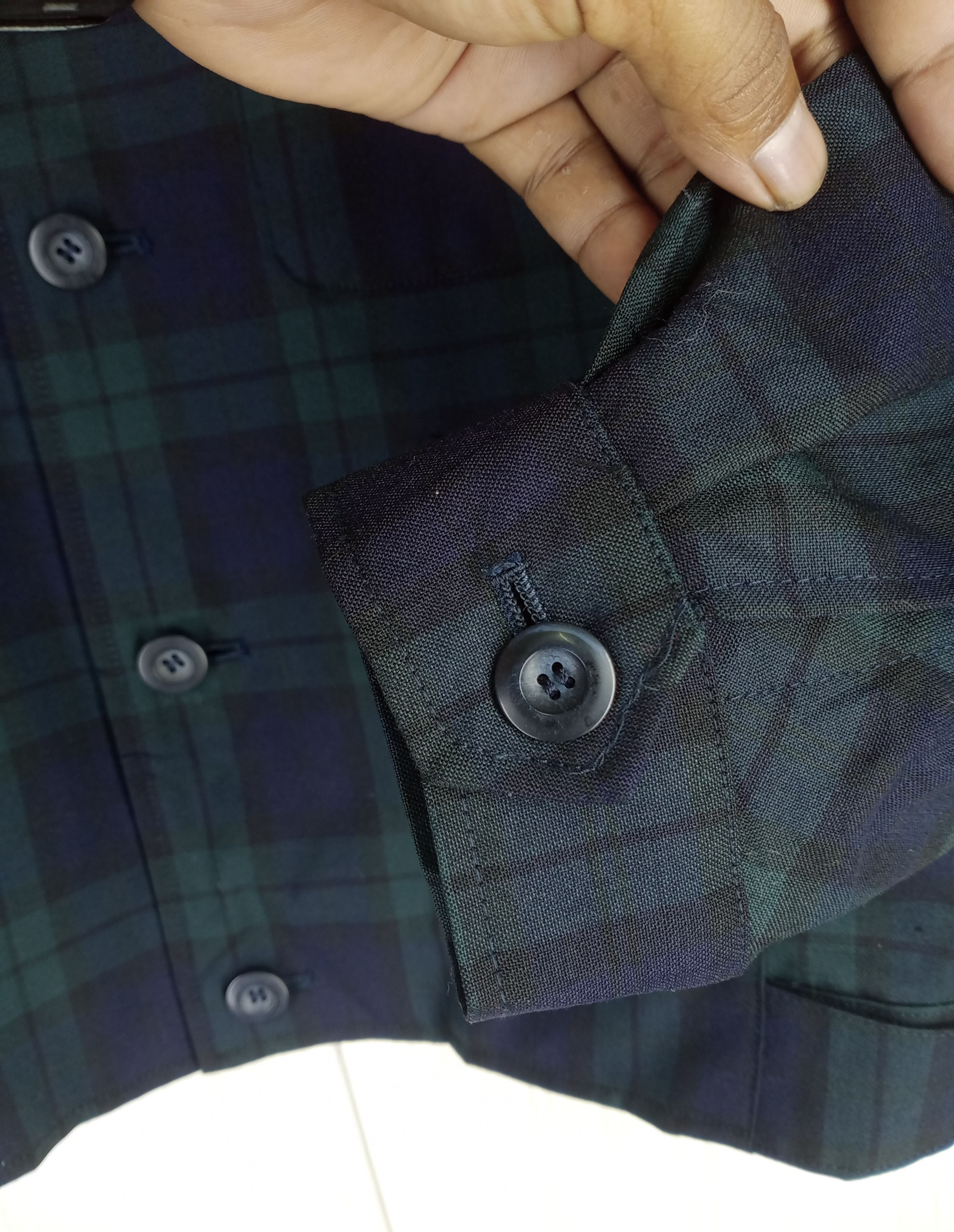 Issey Miyake RARE VINTAGE 90S ISSEY MIYAKE DESIGN STUDIO CHECKERED JACKET Size US M / EU 48-50 / 2 - 8 Thumbnail