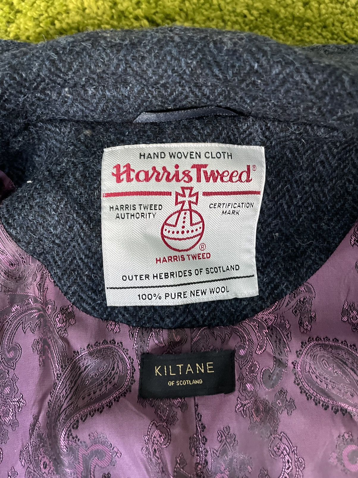 Designer × Harris Tweed Kiltane x Harris Tweed wool coat jacket Size L / US 10 / IT 46 - 4 Thumbnail
