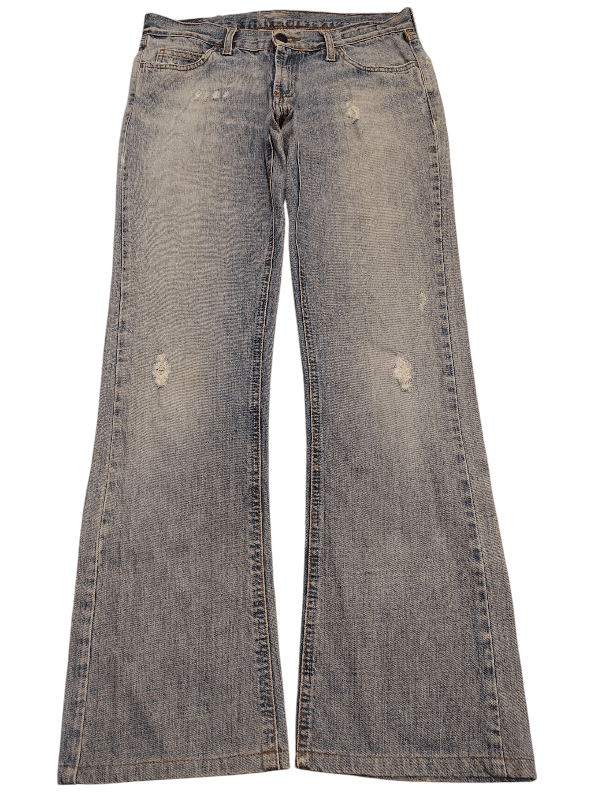 Hysteric Glamour Meltinpot Distressed denim Flare Jeans Size US 30 / EU 46 - 2 Thumbnail