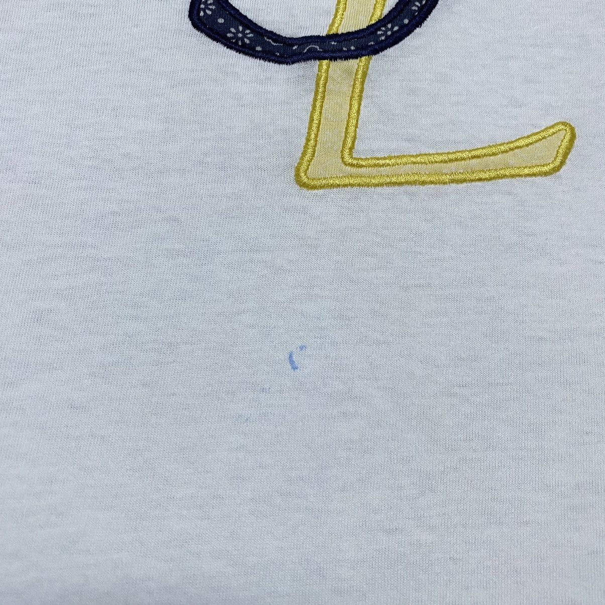 Vintage × Yves Saint Laurent Rare‼️🔥Vintage YSL Embroidery Big Logo Multicolour T-Shirt Size US M / EU 48-50 / 2 - 10 Thumbnail