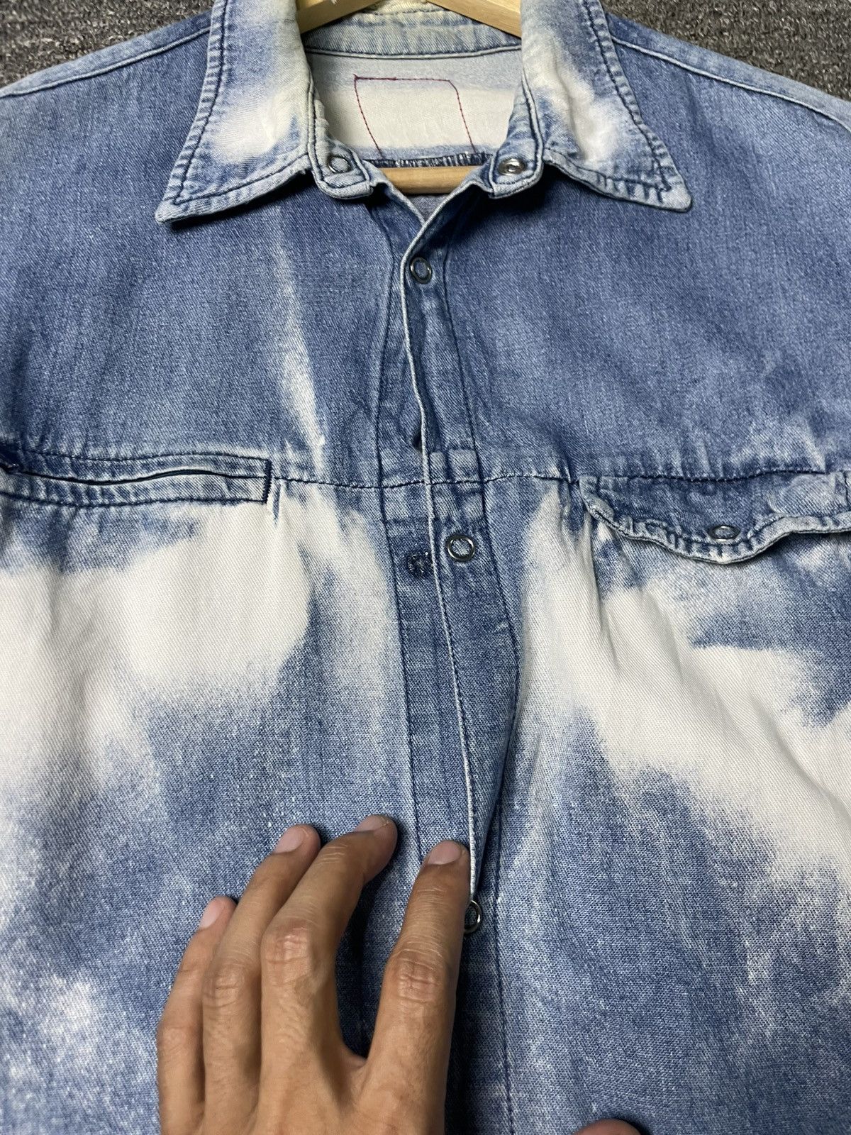 Japanese Brand × Vintage Japanese Brand Button Up Bleached Denim (83) Size US XXS / EU 40 - 11 Thumbnail