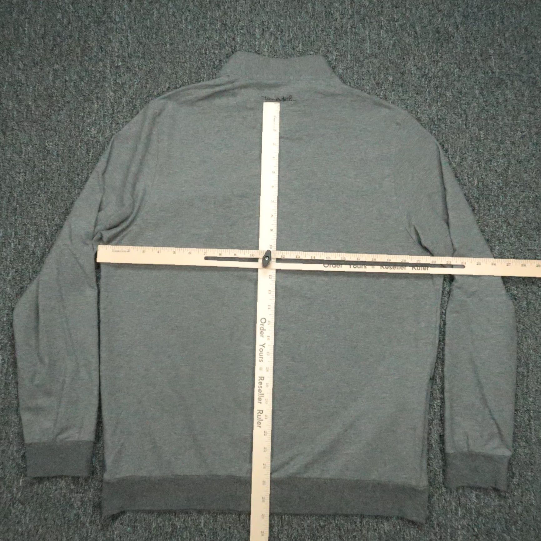 TravisMathew Travis Mathew Pullover Mens Large Gray The 805 Quarter Zip Stretch Sweater Size US L / EU 52-54 / 3 - 6 Thumbnail