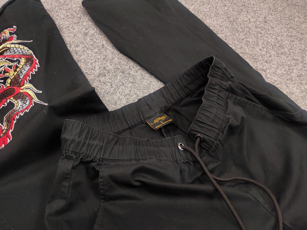 Ed Hardy Ed Hardy Vintage Y2K Style Dragon Embroidered Cargo Pants Size US 30 / EU 46 - 13 Thumbnail