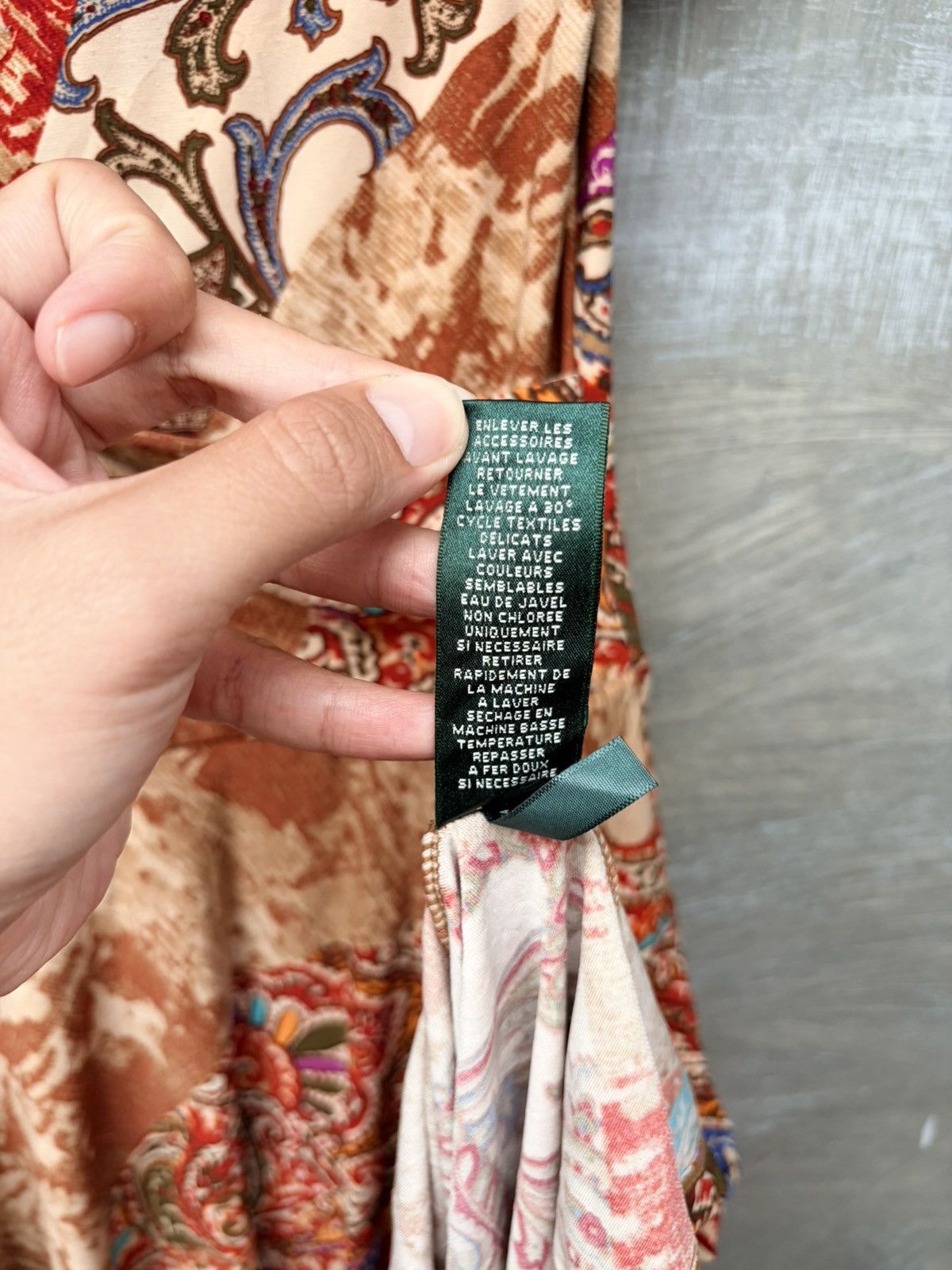 Lauren Ralph Lauren Vintage Lauren Ralph Lauren Batik Pattern Women Midi Dress Size M / US 6-8 / IT 42-44 - 7 Thumbnail