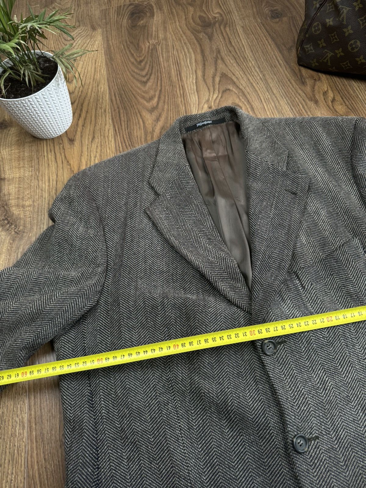 Yves Saint Laurent Vintage wool blazer Yves Saint Laurent original luxury item Size 50L - 4 Thumbnail