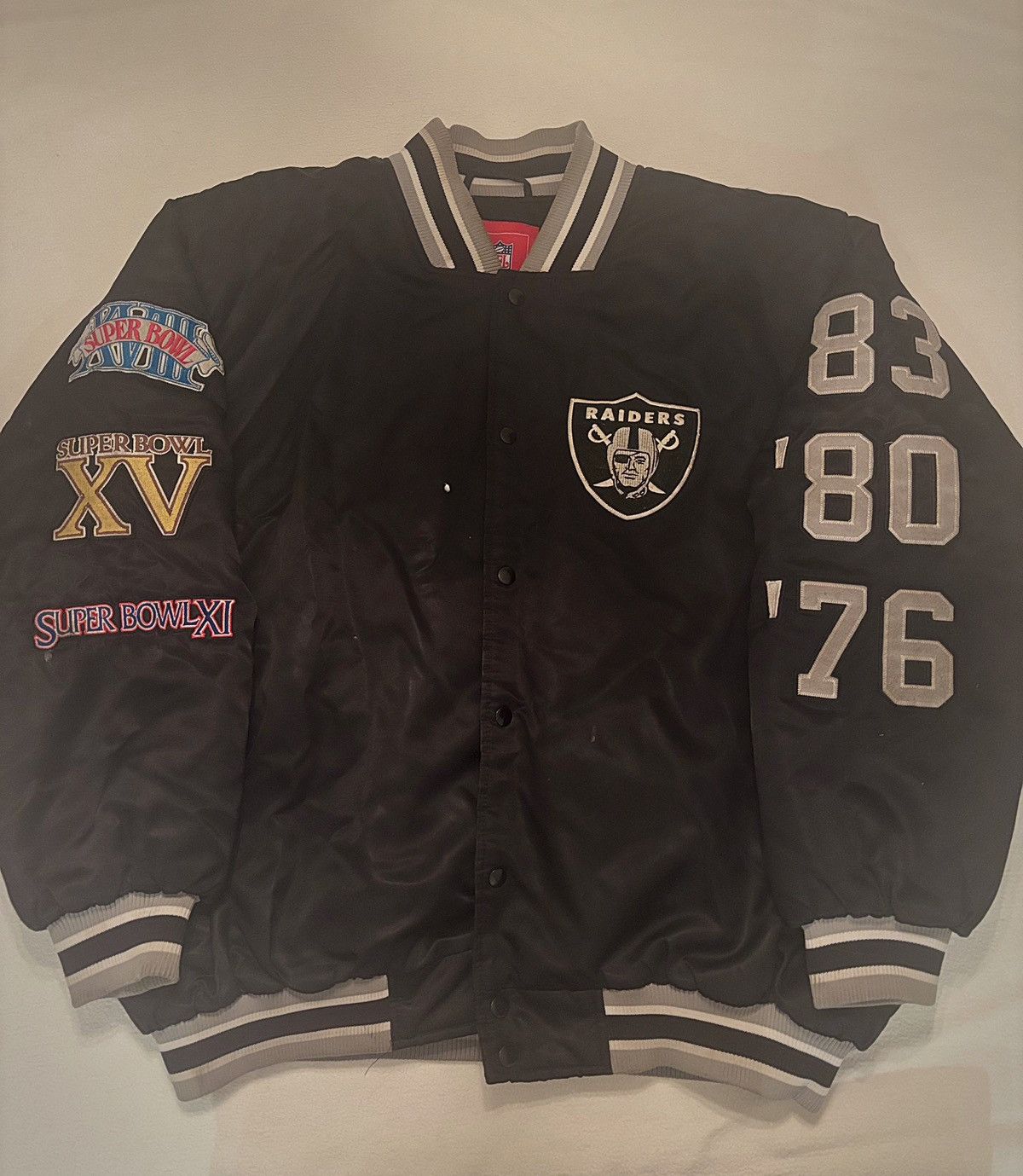 NFL Raiders super bowl jacket Size US XL / EU 56 / 4 - 1 Thumbnail