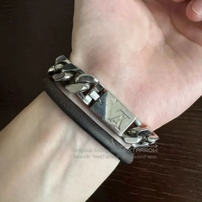 Louis Vuitton Louis Vuitton Cuban Chain Bracelet. Size ONE SIZE - 3 Thumbnail