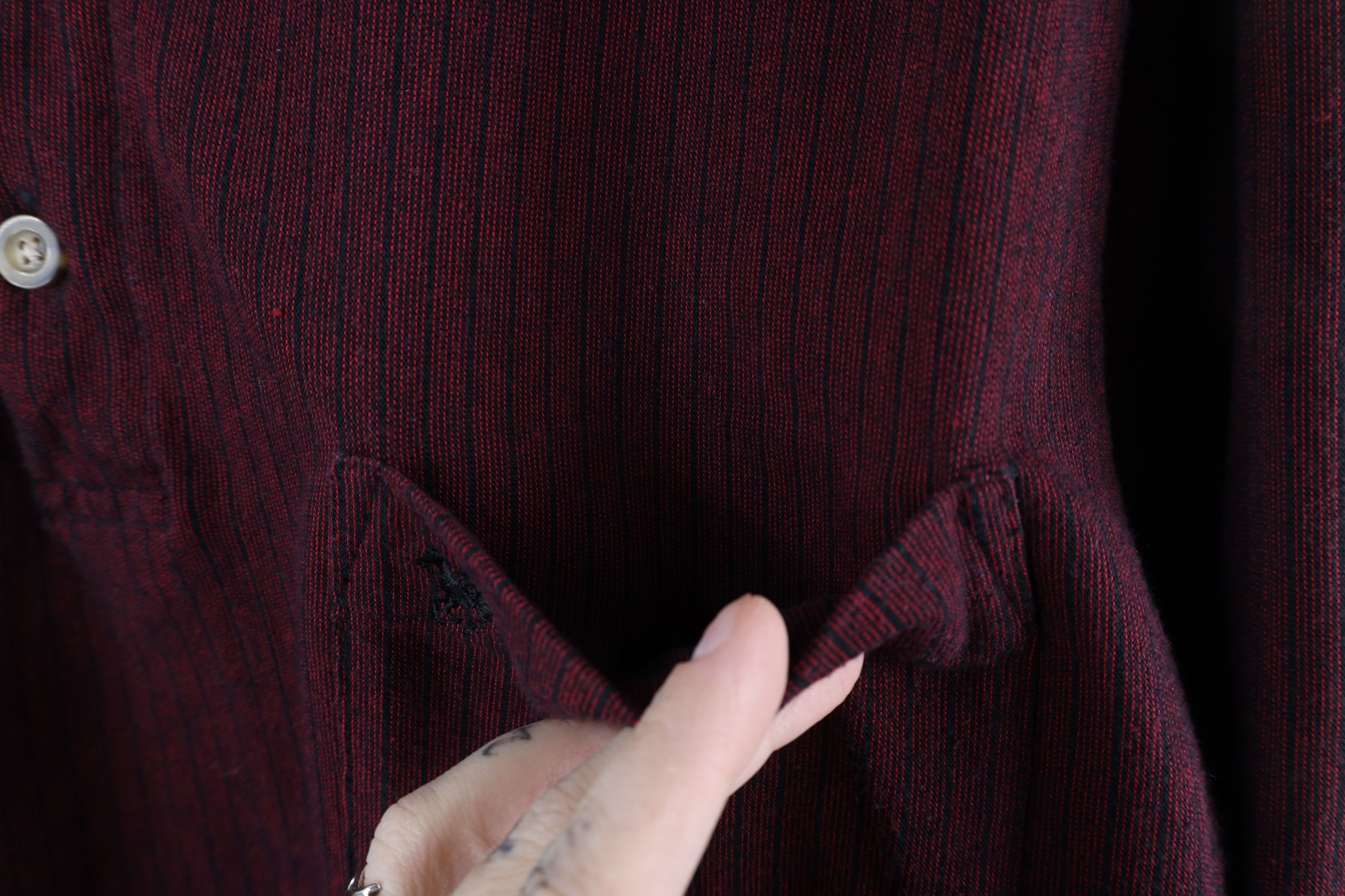 Vintage Vintage 90s Streetwear Striped Knit Collared Polo Shirt Size US L / EU 52-54 / 3 - 5 Thumbnail
