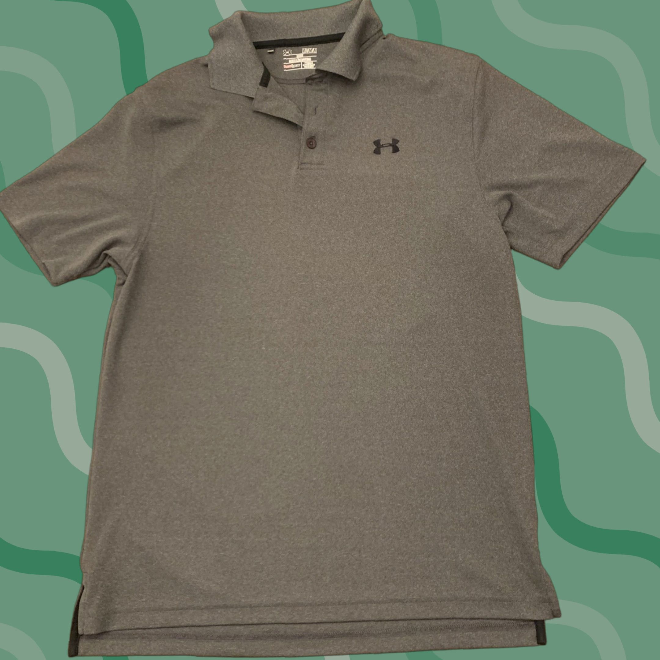 Under Armour VINTAGE Under Armour Polo Shirt Men's M Gray Polo M Mens Size US M / EU 48-50 / 2 - 1 Thumbnail