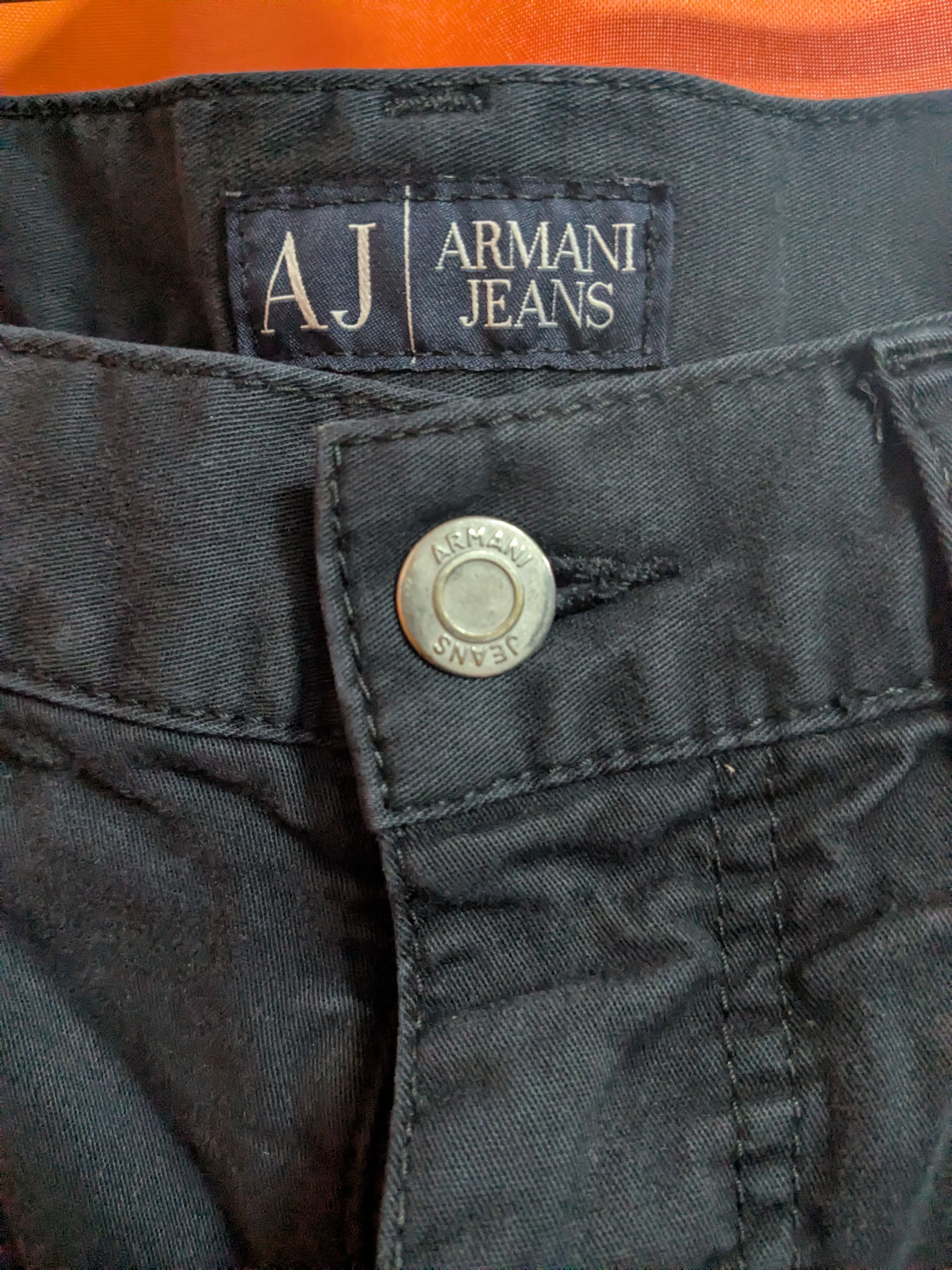 Armani Armani Jeans Black Denim Pants – W32, Stretch Cotton Size 26" / US 2 / IT 38 - 3 Thumbnail