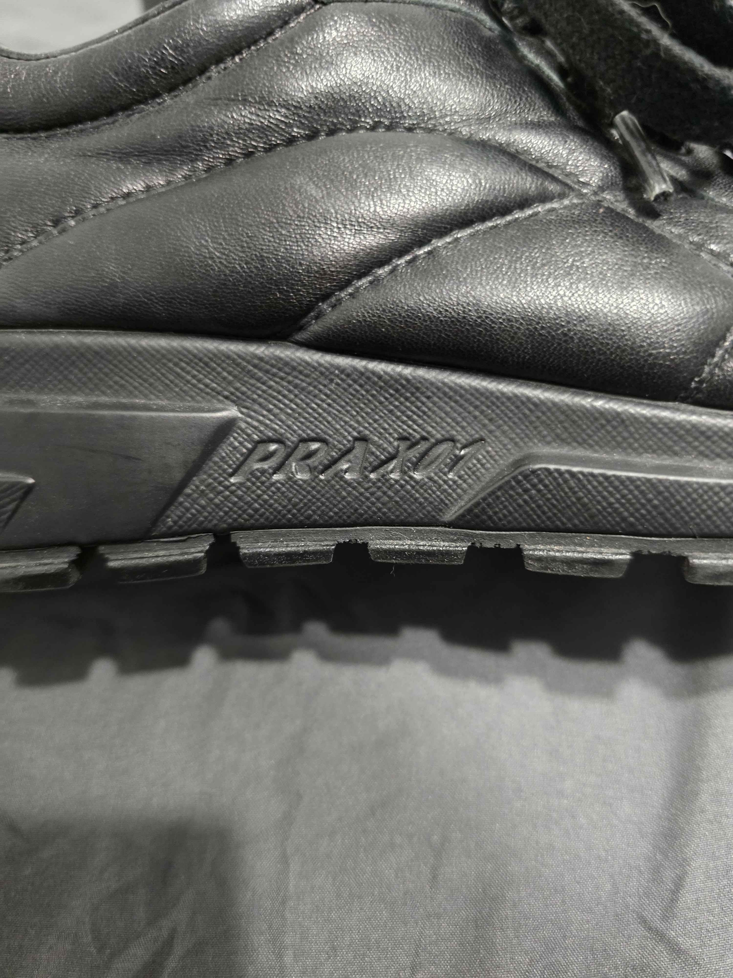 Prada Prada Prax 01 Leather Sneaker In Black Size US 9 / IT 39 - 3 Thumbnail