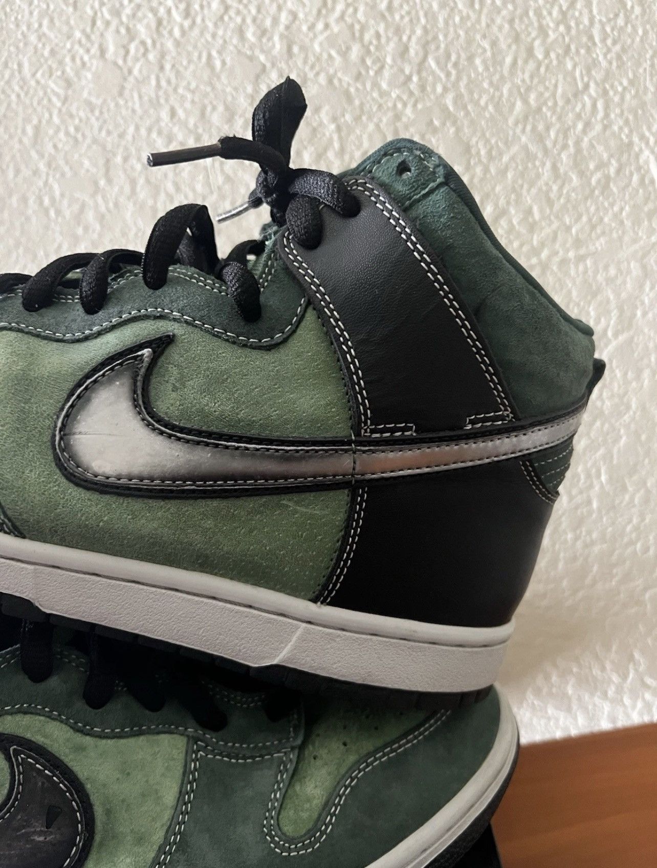 Nike SB 2007 Dunk High Pro Brut Gentlemen Pack Black Box 11.5 *FLAWS Size US 11.5 / EU 44-45 - 7 Thumbnail