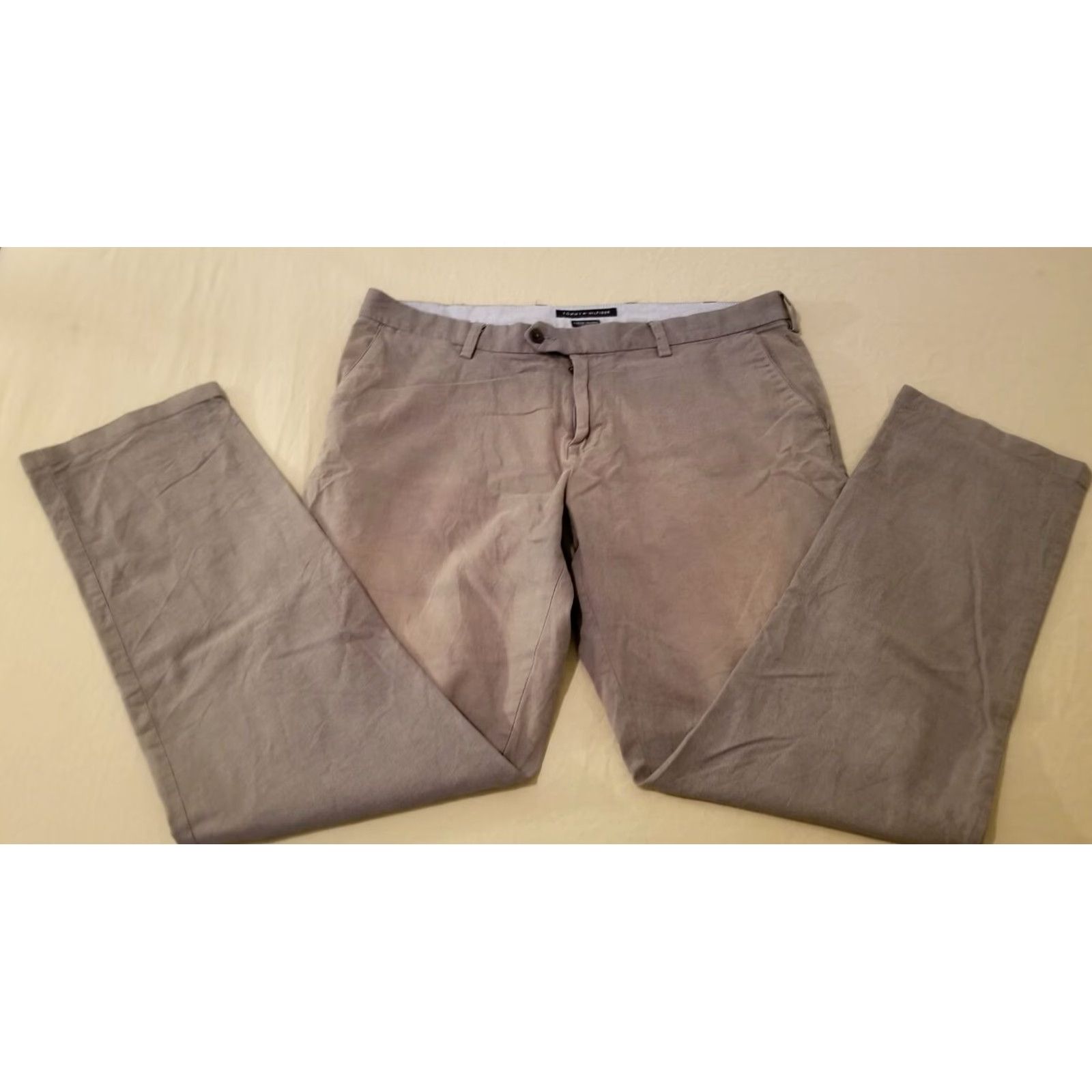 Tommy Hilfiger Tommy Hilfiger Pants Chino 38x34 Gray Cotton Slacks Trouser Mens Regular Inseam 34 Size US 38 / EU 54 - 4 Thumbnail