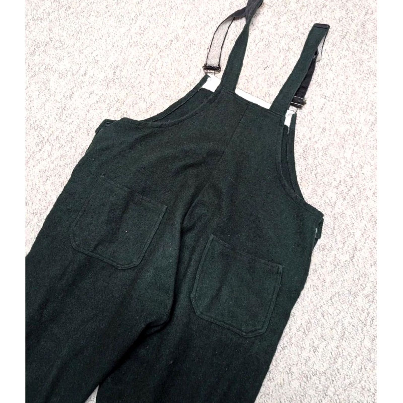 Vintage VINTAGE Codet Hunting Pants Bibs Wool Green 38x32 XL Canada Mens Overalls/ pants Size US 36 / EU 52 - 5 Thumbnail