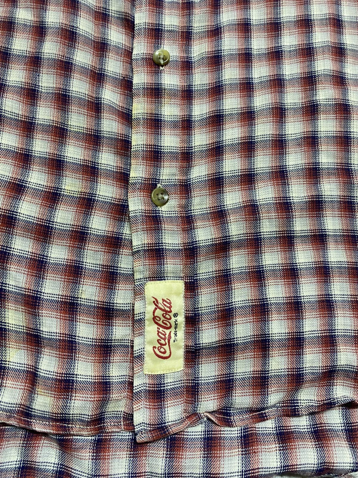 Vintage Vintage CocaCola 1998 Flannel Shirt Size US L / EU 52-54 / 3 - 4 Thumbnail