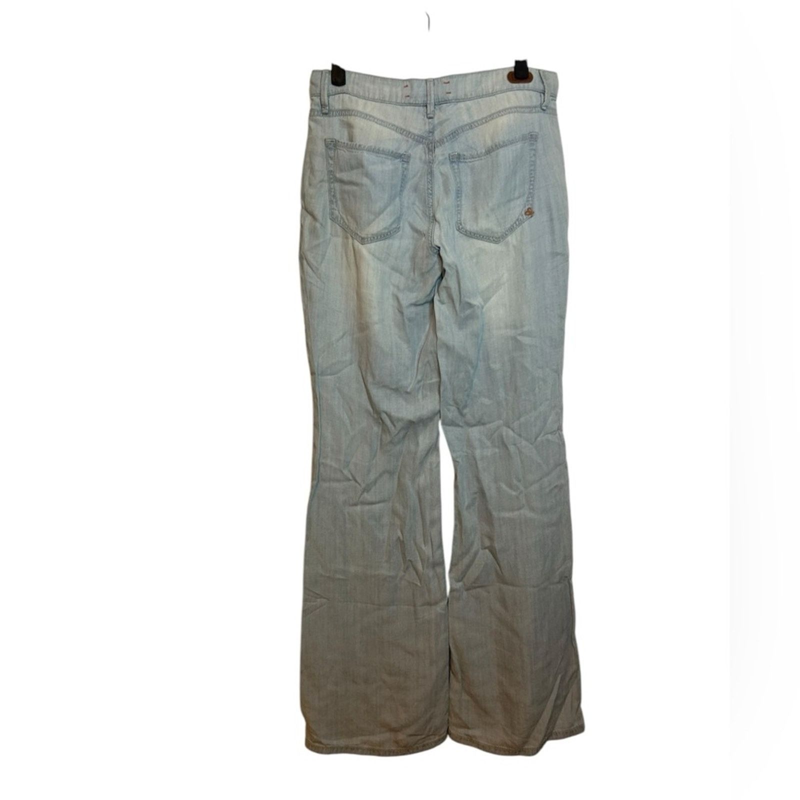 Other Nwt Dittos Mid Rise Chambray Flare Pants Size 25" / US 0 / IT 36 - 2 Thumbnail