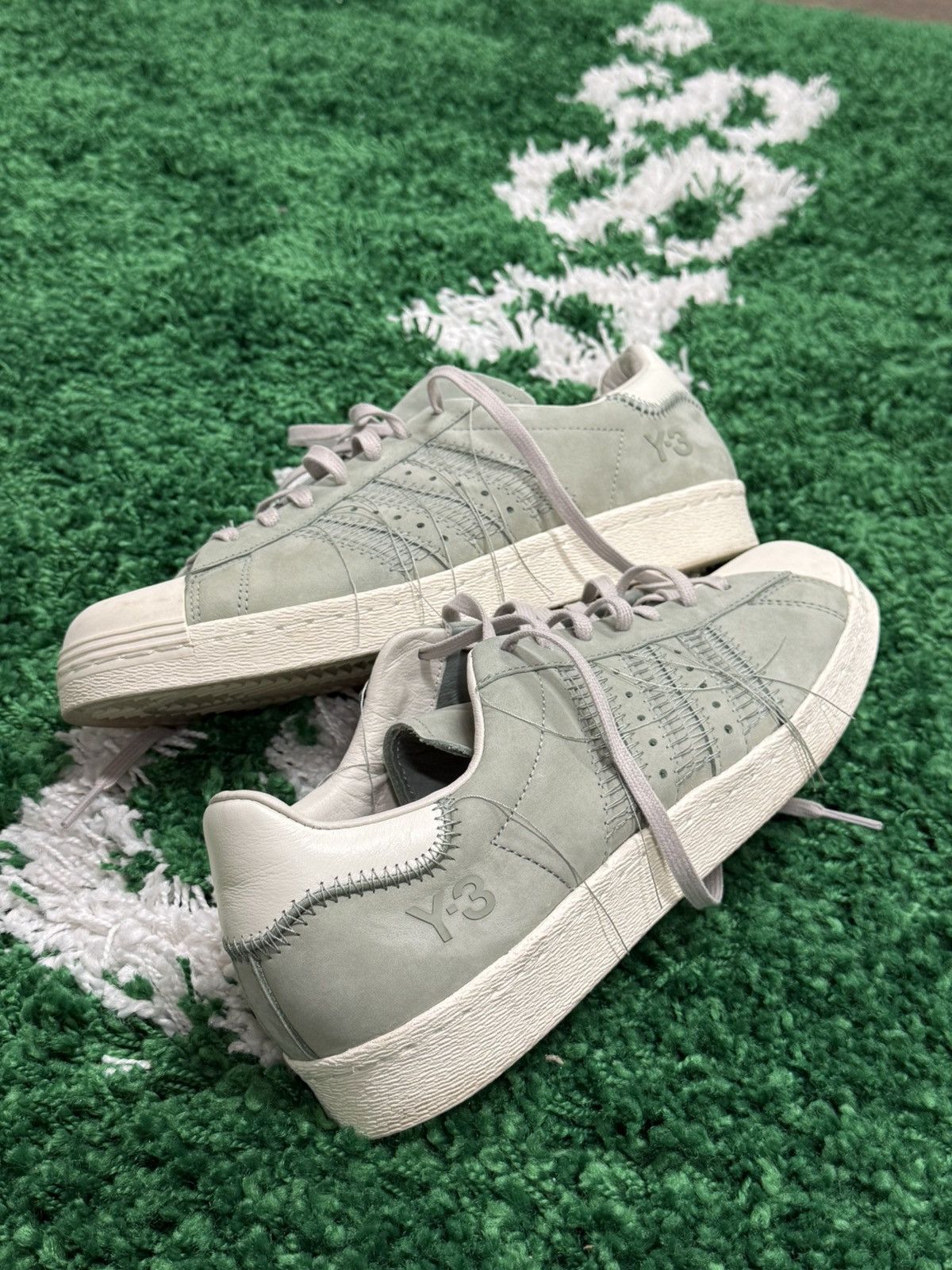 Y-3 Y-3 Superstar Sage Green Adidas Soft Leather Sneaker Sz. 9 Size US 9 / EU 42 - 4 Thumbnail