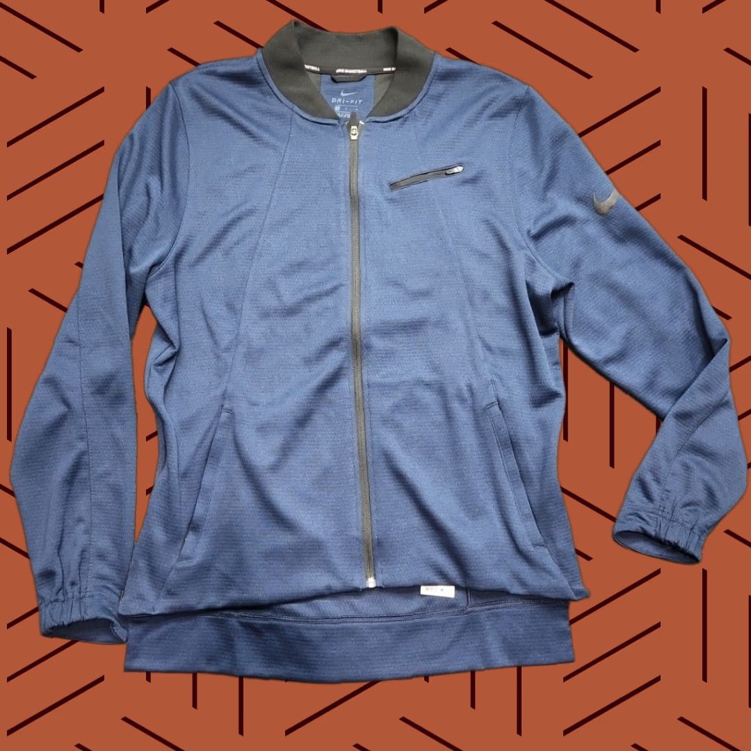 Nike Nike HYPER Elite Dry-Fit Jacket Mens Large Blue Basketball Full Zip Top Size US L / EU 52-54 / 3 - 1 Thumbnail
