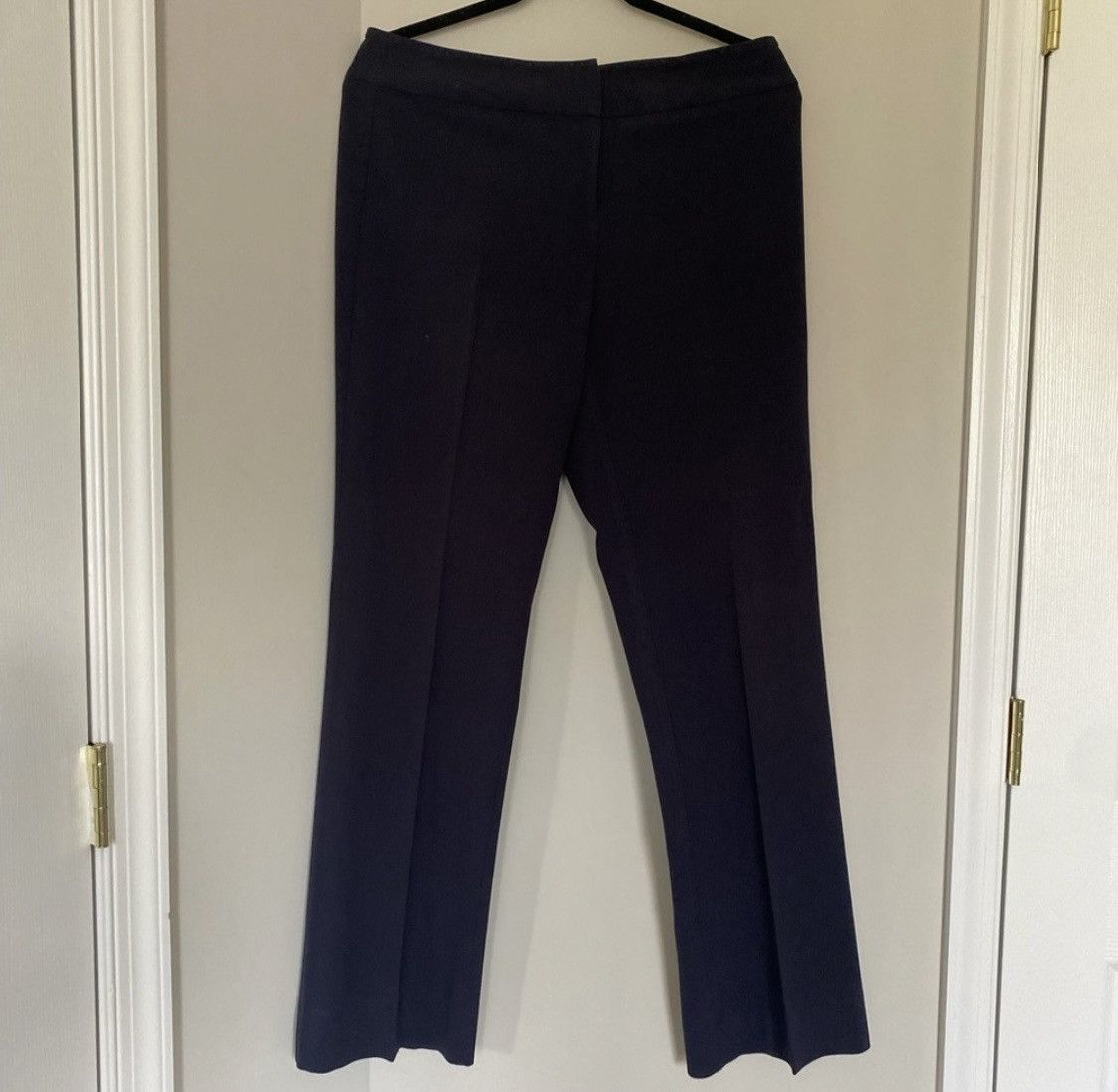 Other BRIGGS NEW YORK DARK BLUE PLEATED HIGH RISE DRESS PANTS Size 28" / US 6 / IT 42 - 1 Thumbnail