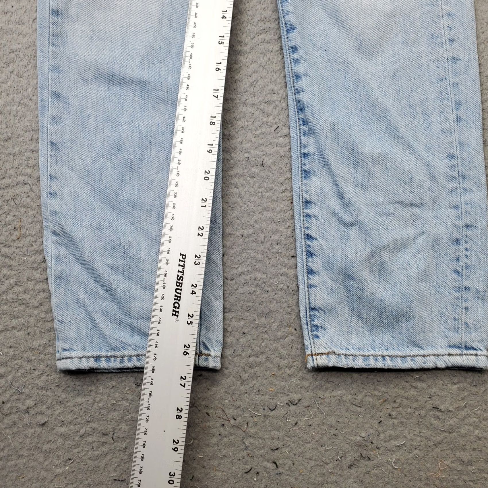 Madewell VINTAGE Madewell Straight Jeans Womens 25 Blue Denim 5-Pocket Denim Distressed Streetwear Jeans Womens 25 Size 42" / US 20 - 4 Thumbnail