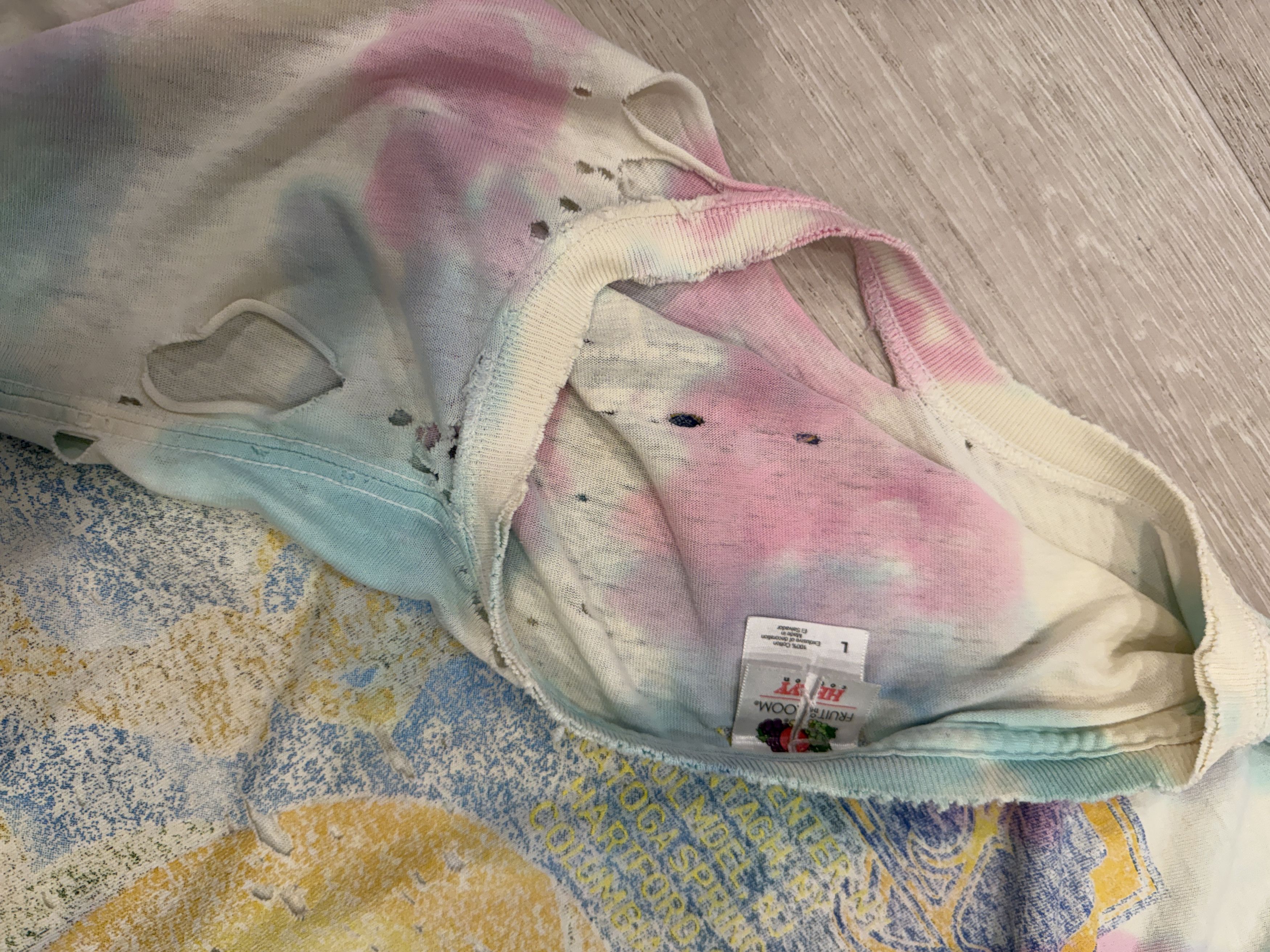 Other Vintage Tie Dye Carlos Santanna / Allman Brothers Tee Size US L / EU 52-54 / 3 - 4 Thumbnail