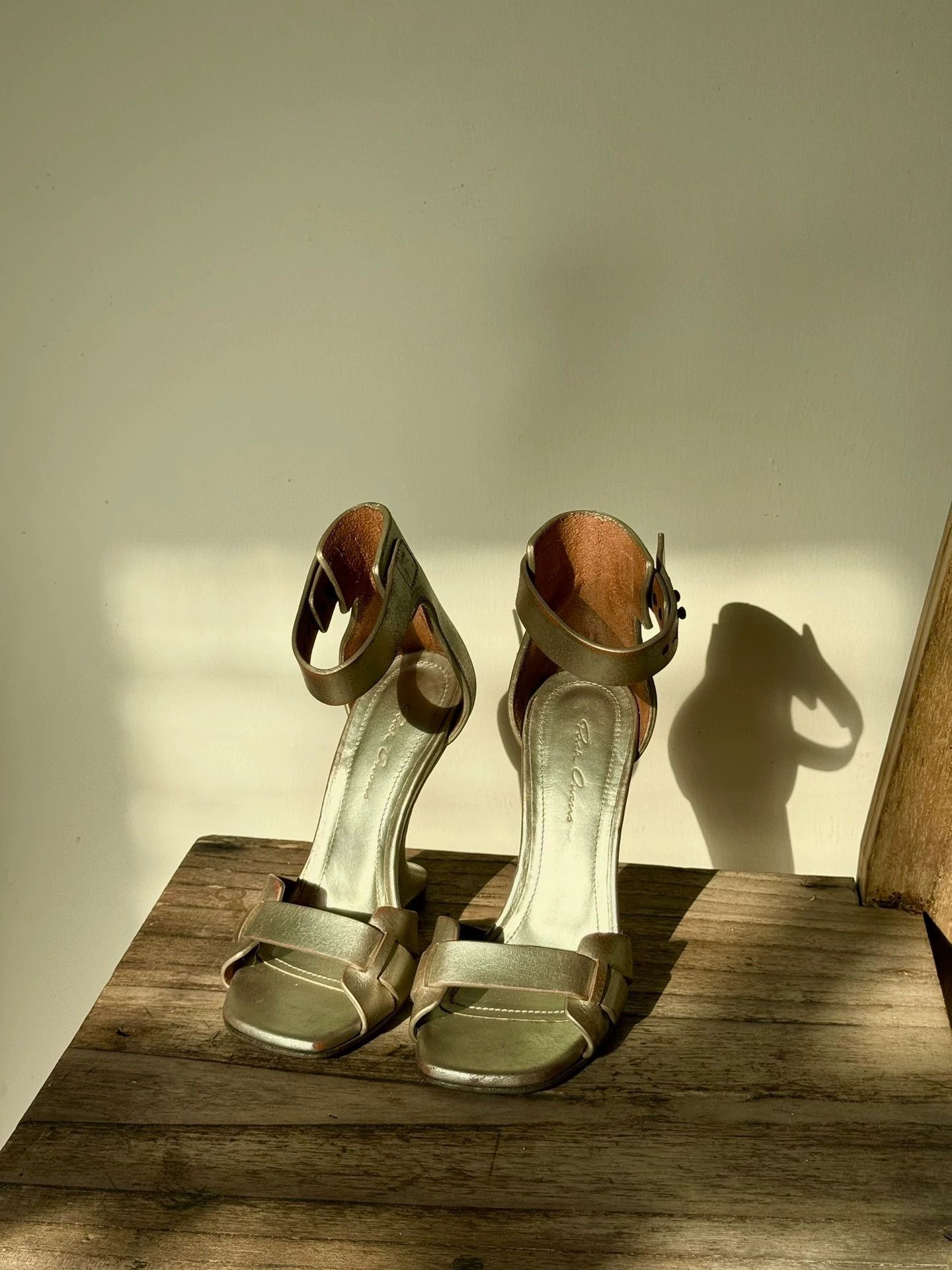 Rick Owens RickOwens 17ss Distressed Asymmetric Heels EU35 New Size US 4.5 / IT 34.5 - 6 Thumbnail
