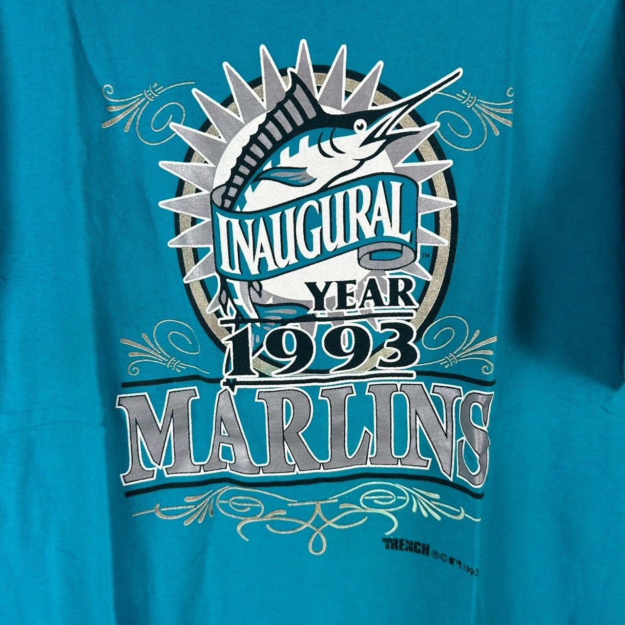 Vintage Vintage 1993 Florida Marlins Inaugural Year MLB XL T-Shirt Size US XL / EU 56 / 4 - 2 Thumbnail