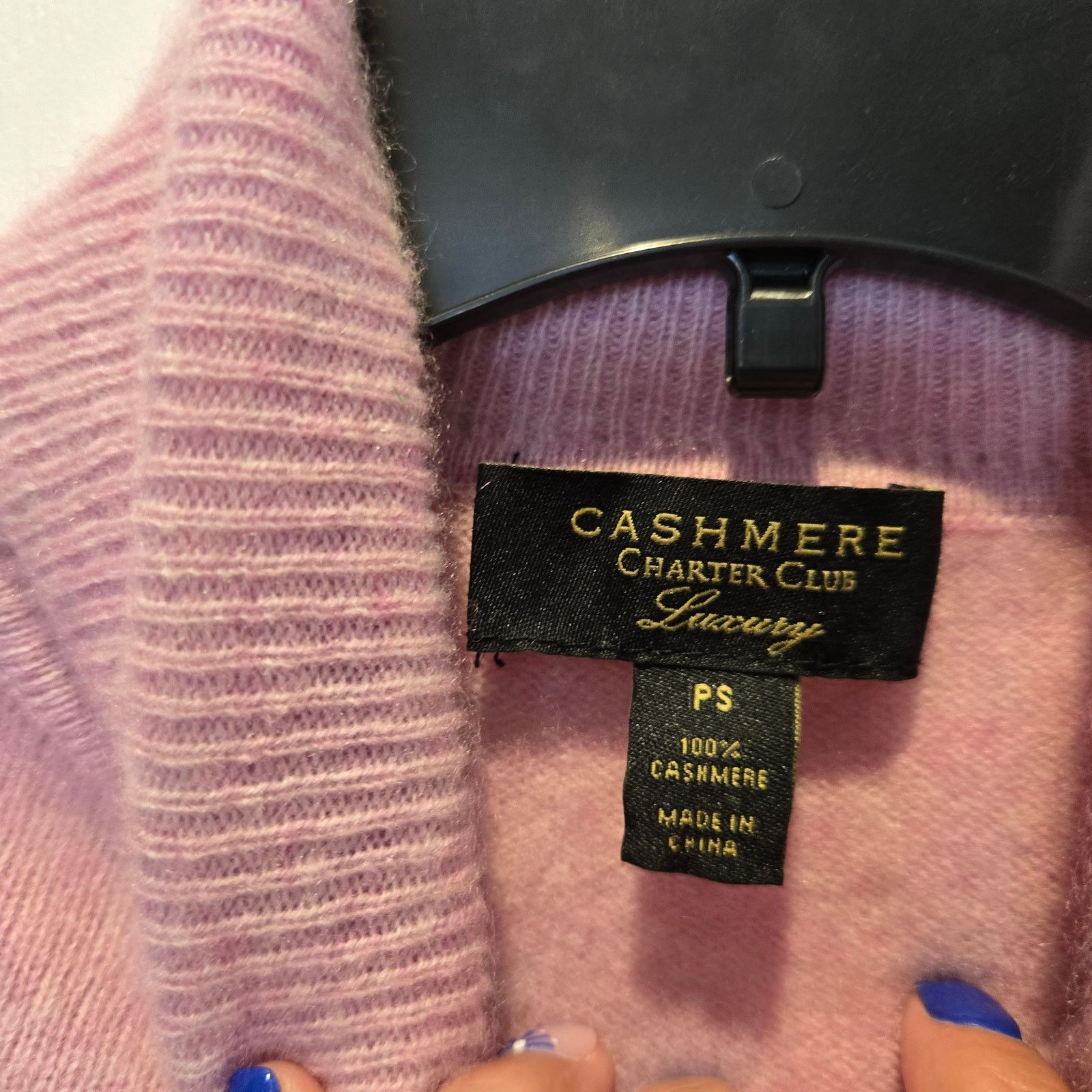Other Charter Club Luxury Cashmere pink turtleneck Petite Small Size S / US 4 / IT 40 - 4 Thumbnail