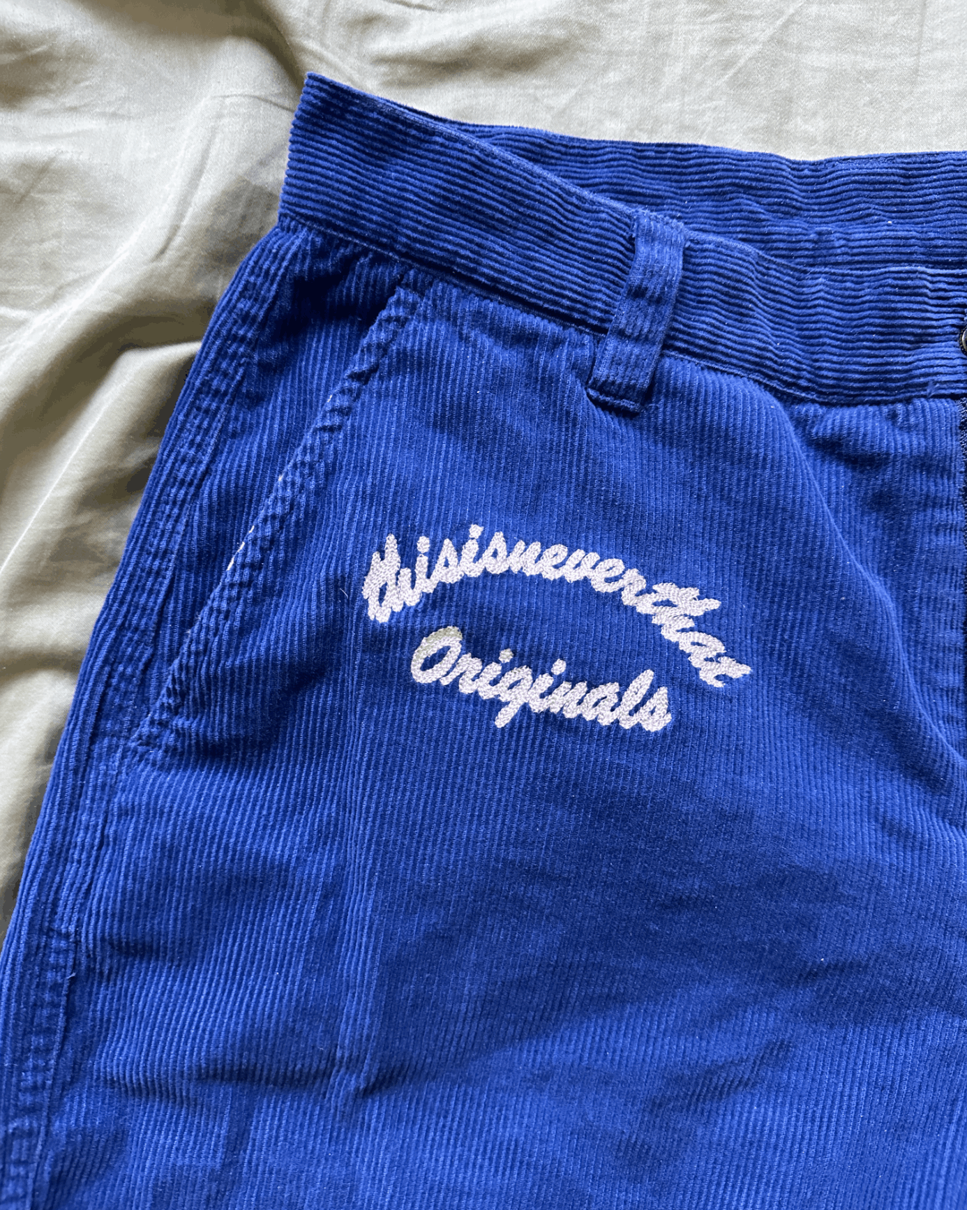 thisisneverthat thisneverthat Blue Corduroy Pant Size US 28 / EU 44 - 3 Thumbnail